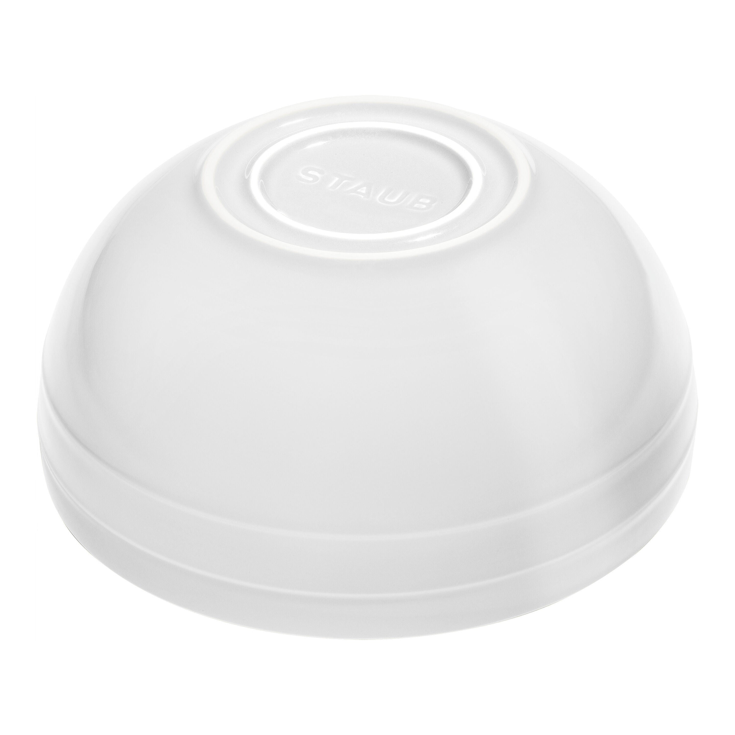 STAUB Ceramique 2 Piece Ceramic Large Mixing Bowl Set, White-Dinnerware-DECOROLALA