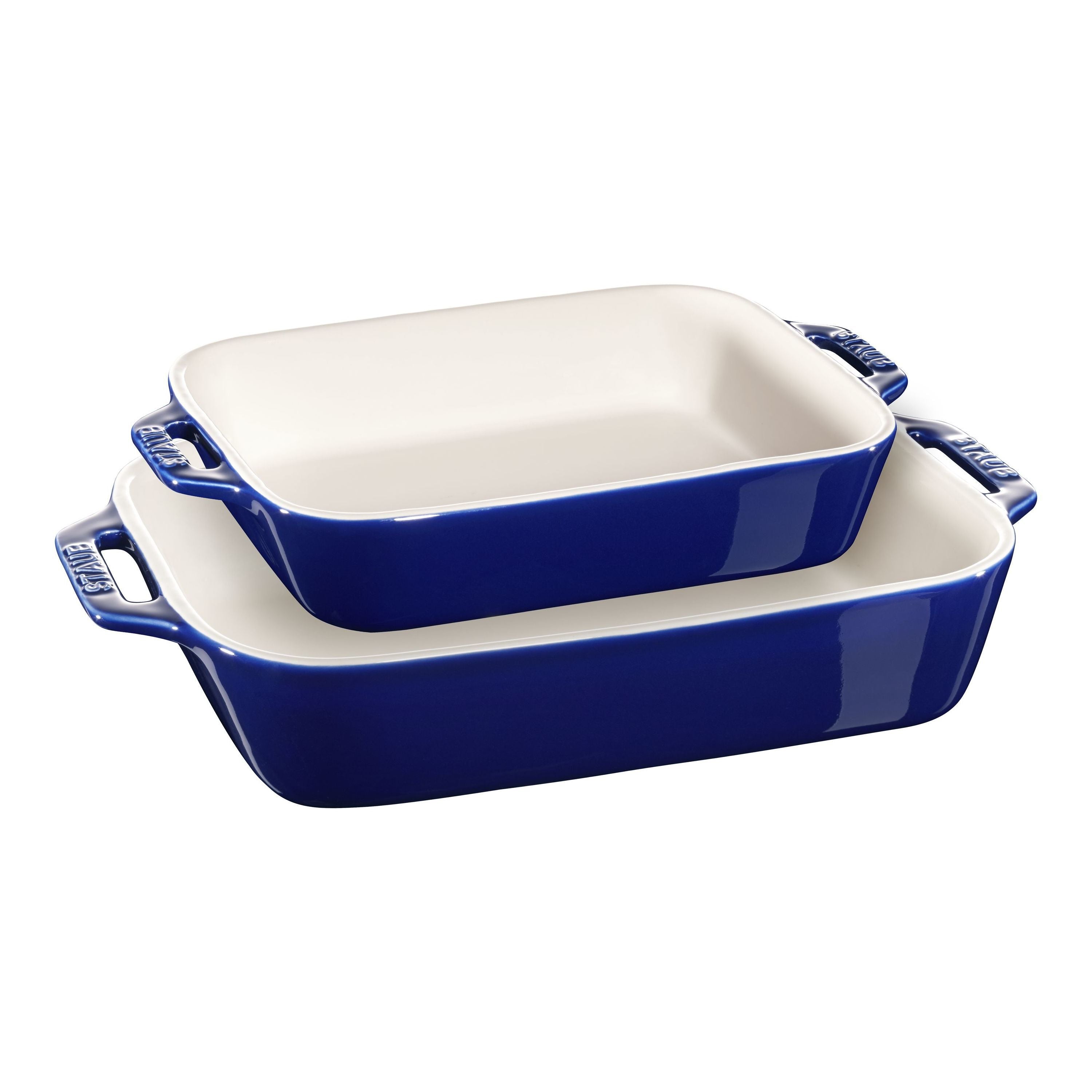STAUB Ceramique 2-Piece Rectangular Baking Dish Set-Bakeware-DECOROLALA
