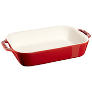 STAUB Ceramique 2,4 L Ceramic Rectangular Oven Dish, Cherry-Bakeware-DECOROLALA
