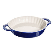 STAUB Ceramique 24cm Round Pie Dish Dark Blue-Pie-DECOROLALA