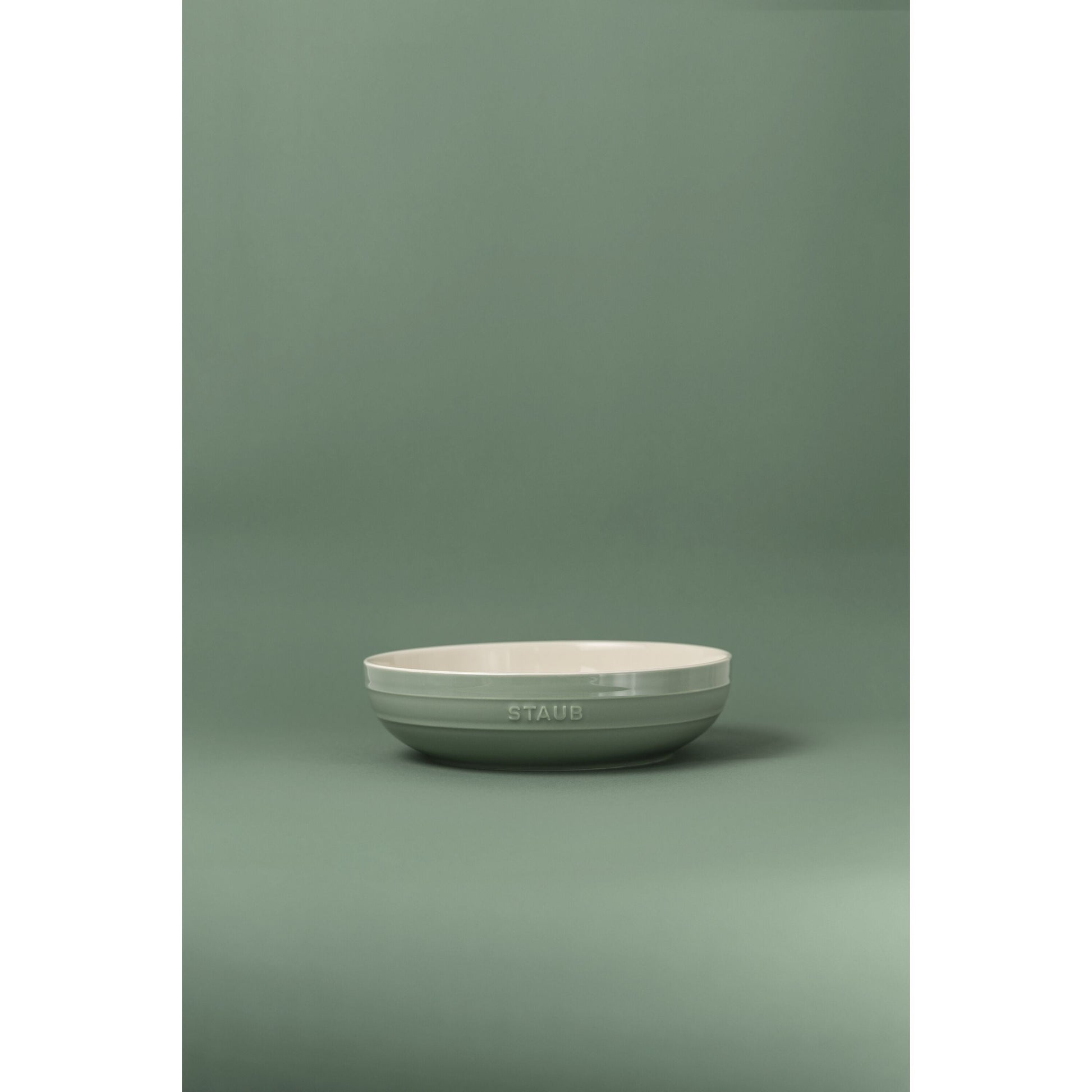 STAUB Ceramique 28 cm Ceramic Round Bowl, Eucalyptus-Dinnerware-DECOROLALA