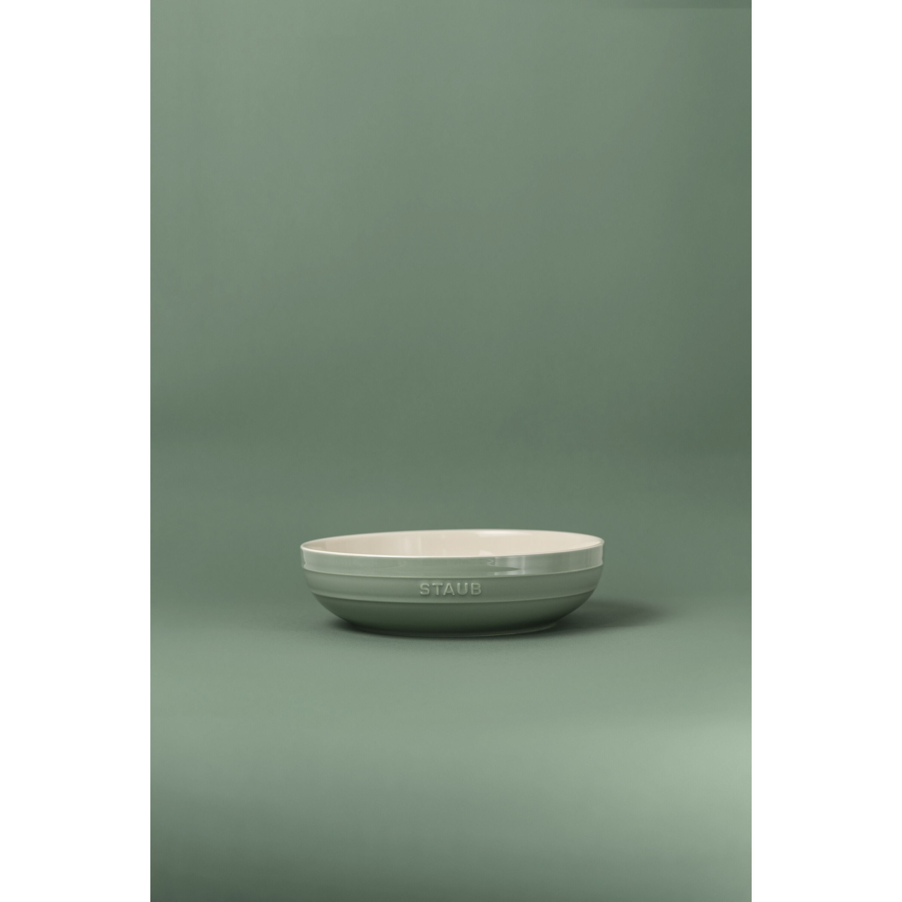 STAUB Ceramique 28 cm Ceramic Round Bowl, Eucalyptus-Dinnerware-DECOROLALA