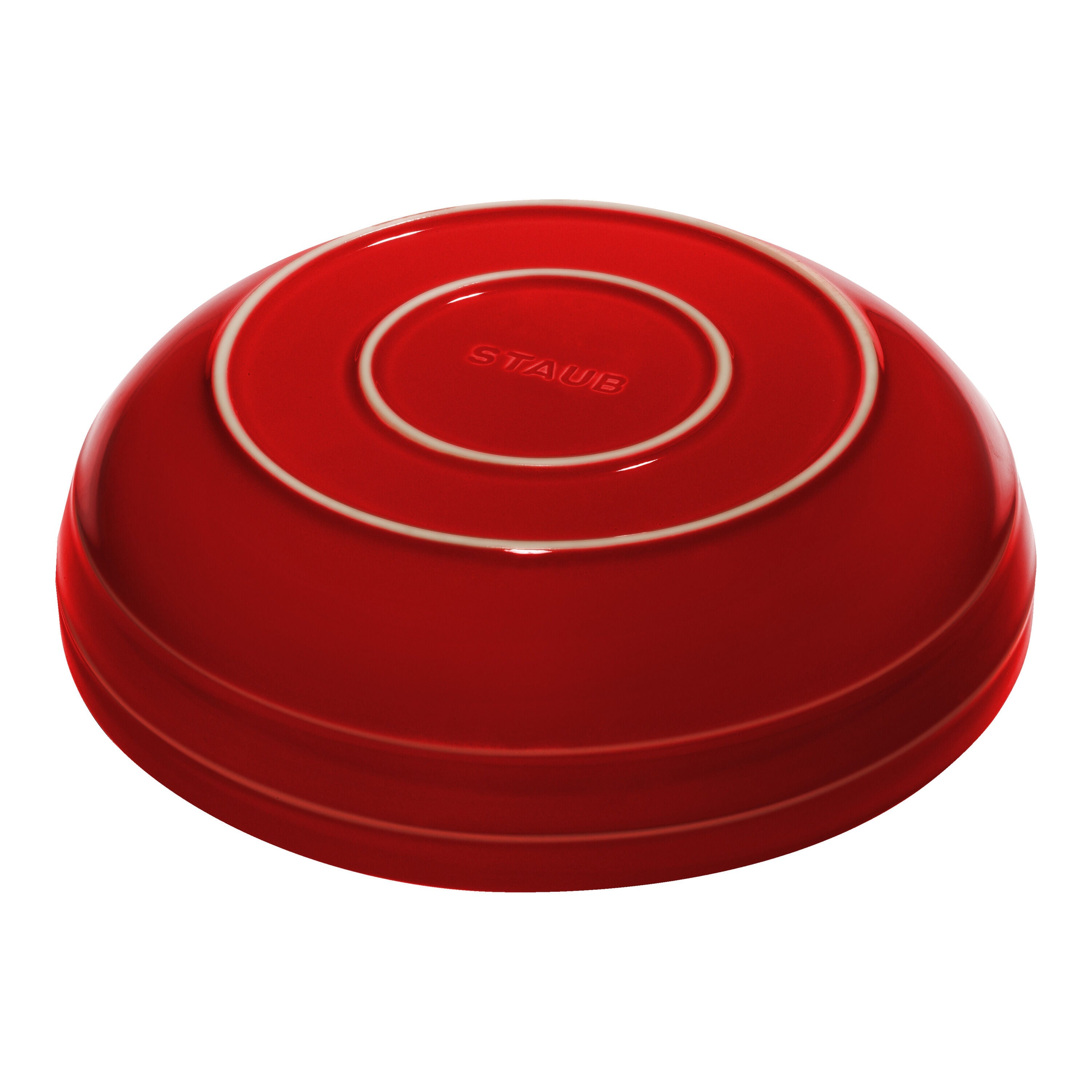 STAUB Ceramique 28 cm Ceramic Round Serving Bowl, Cherry-Dinnerware-DECOROLALA