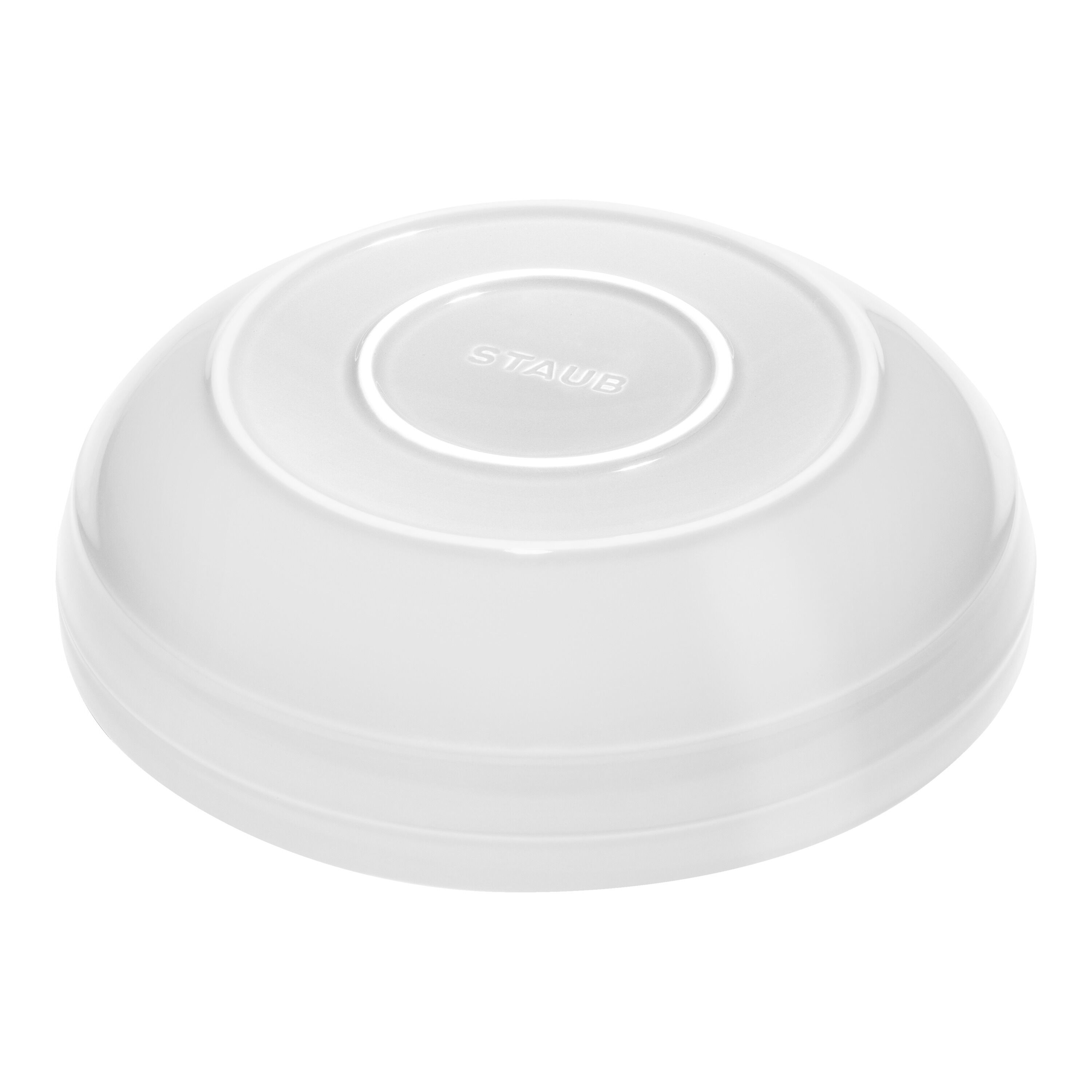 STAUB Ceramique 28 cm Ceramic Round Serving Bowl, White-Dinnerware-DECOROLALA
