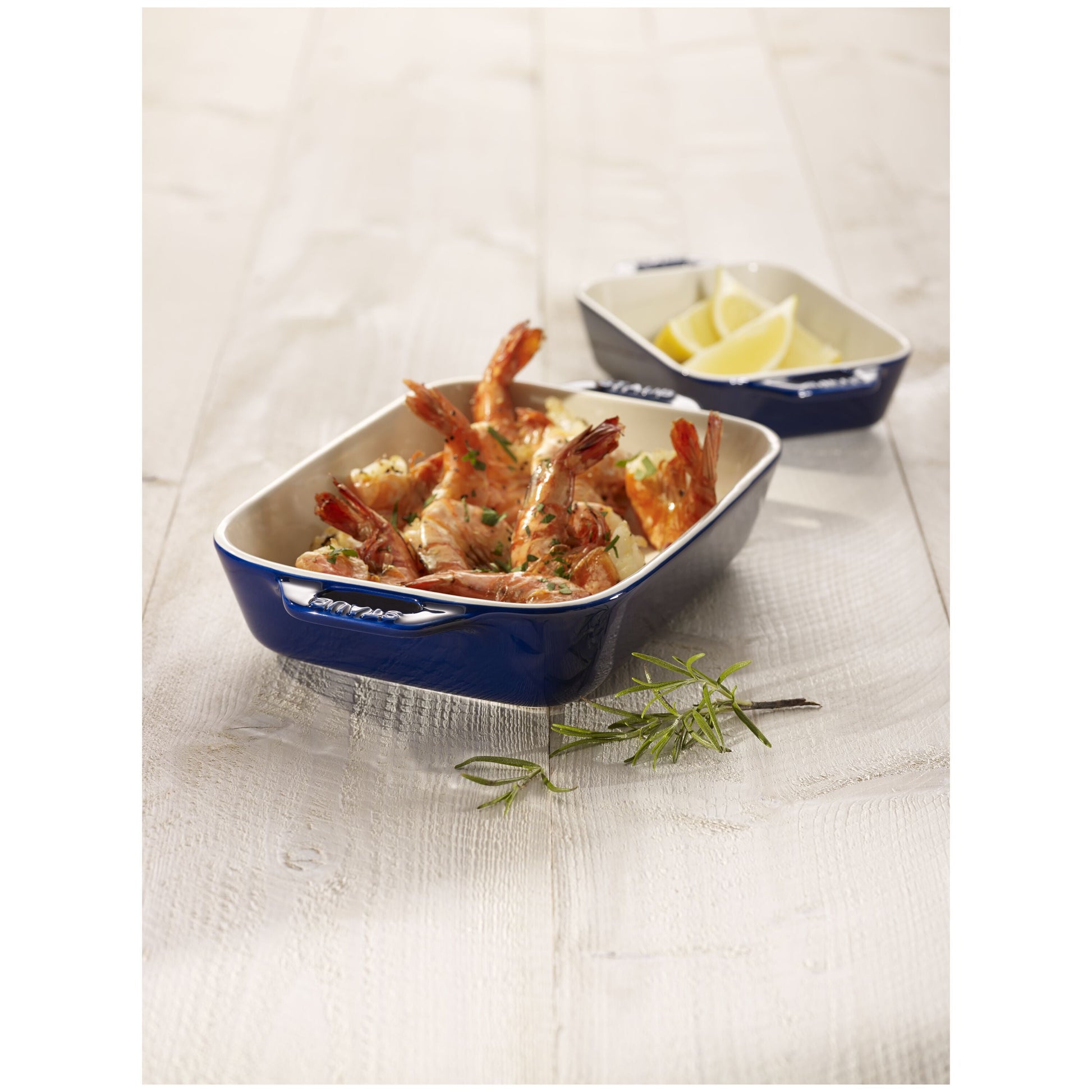 STAUB Ceramique 2.4L Rectangular Gratin Dish Dark Blue-Bakeware-DECOROLALA