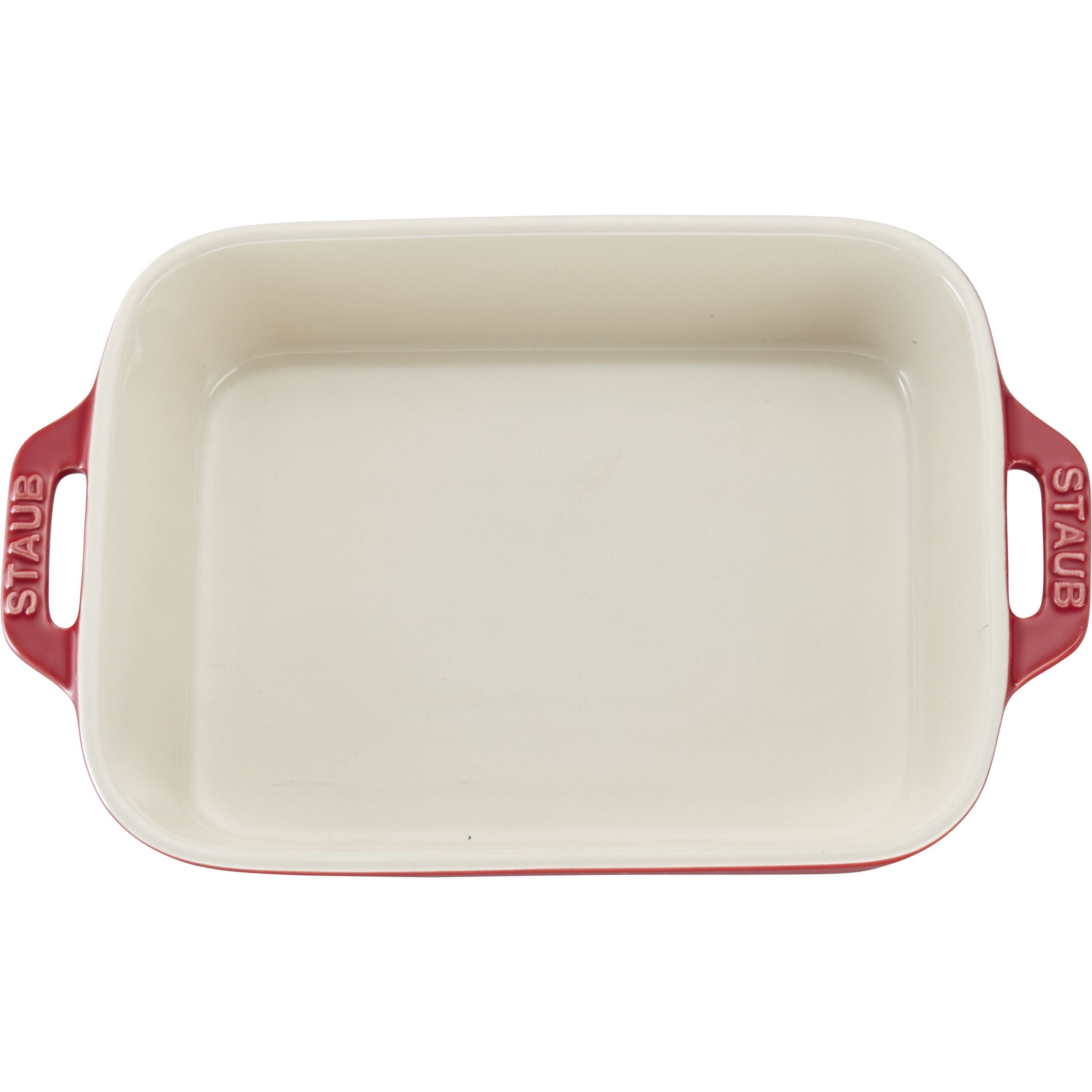 STAUB Ceramique 3-Piece Baking Dish Set - Cherry-Bakeware Set-DECOROLALA