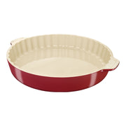 STAUB Ceramique 30 Cm Ceramic Round Pie Dish, Cherry-Bakeware-DECOROLALA