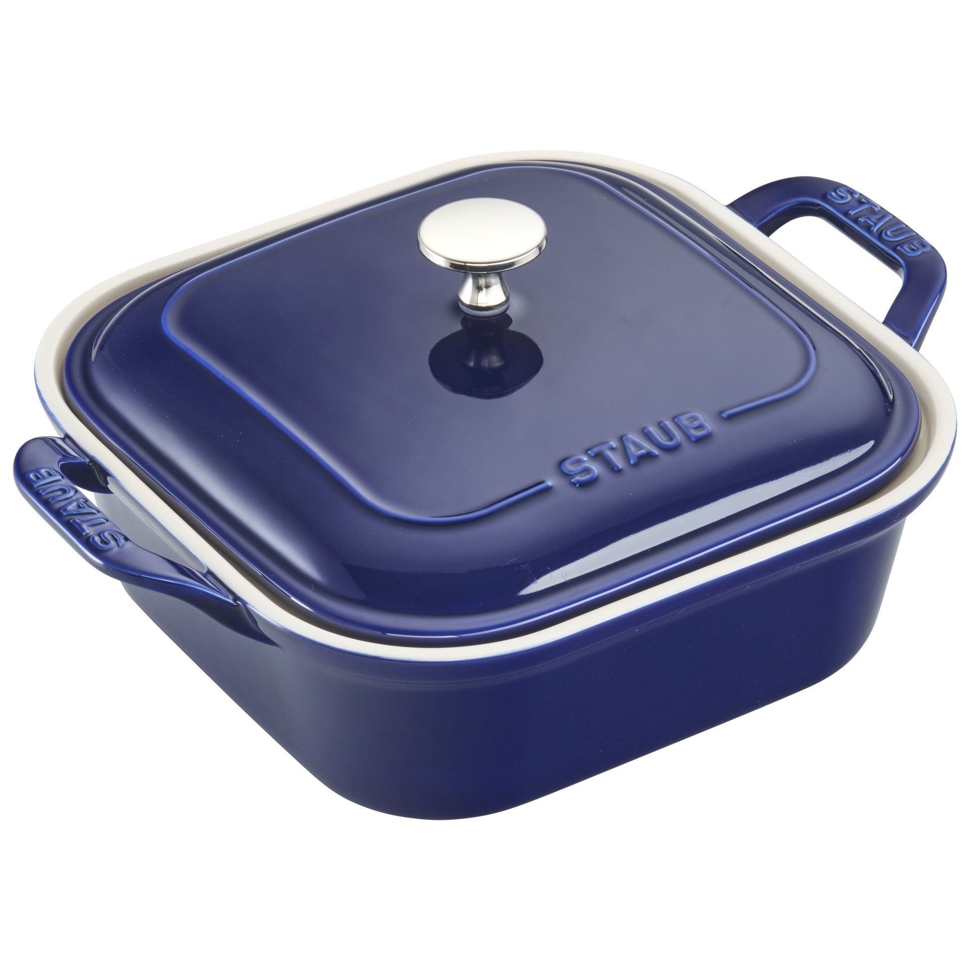 STAUB Ceramique 4-Piece Baking Dish Set Dark Blue-Bakeware Set-DECOROLALA