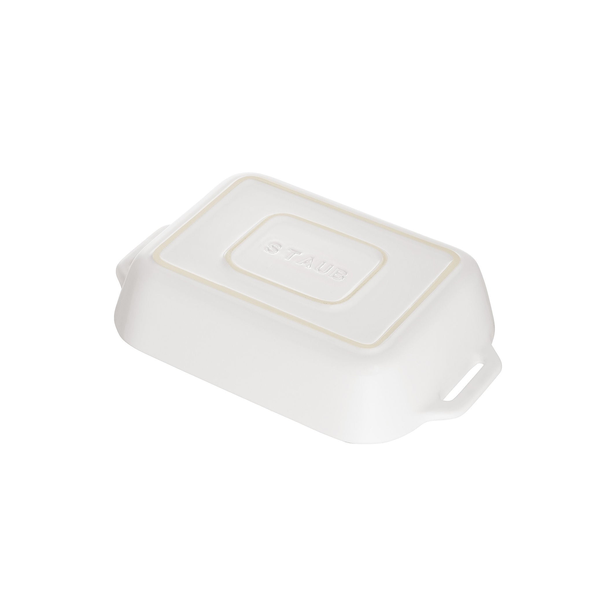 STAUB Ceramique 400 ml Ceramic Rectangular Oven Dish, White-Bakeware-DECOROLALA