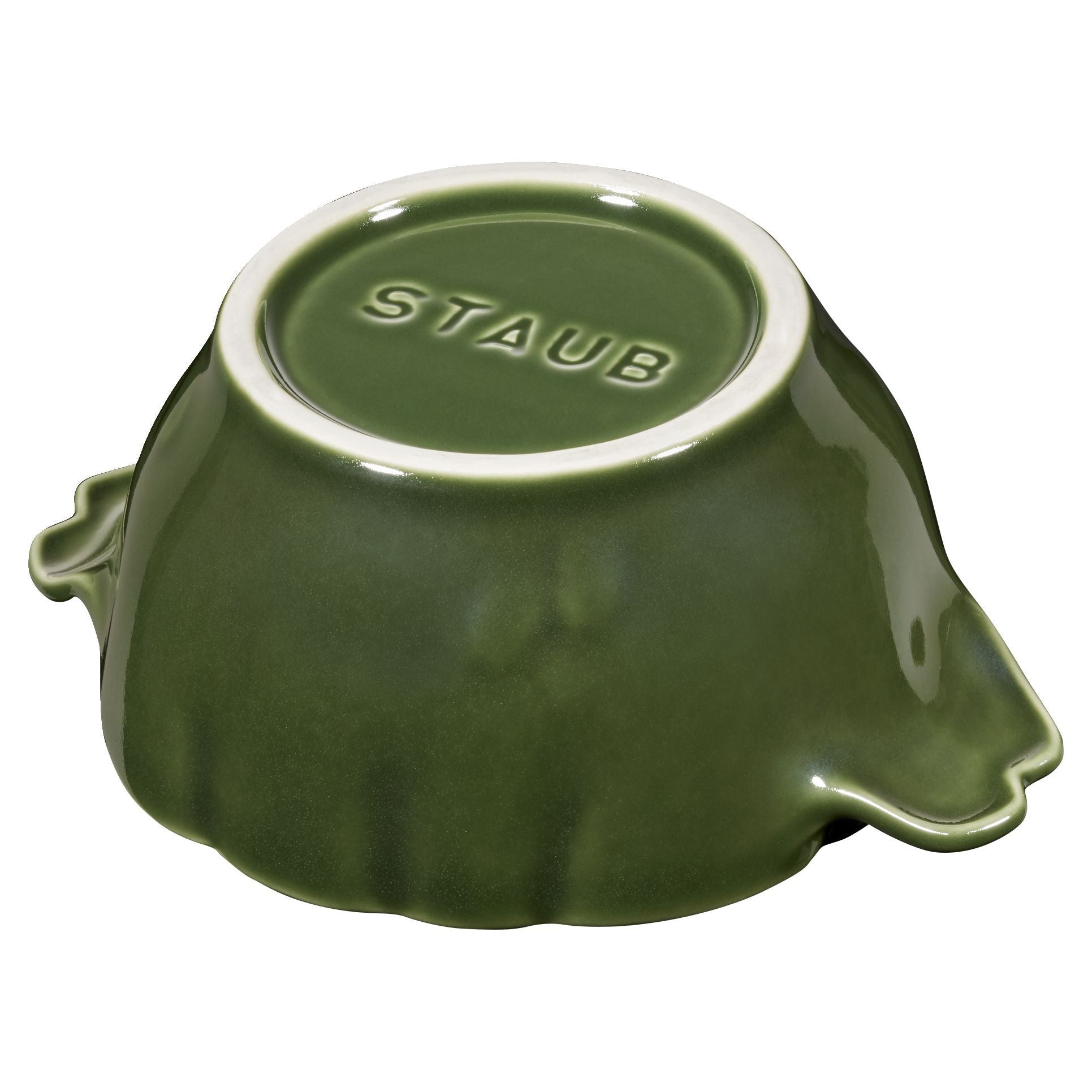 STAUB Ceramique 450 mL Ceramic Artichoke Cocotte, Basil-Green-Canvas Print-DECOROLALA