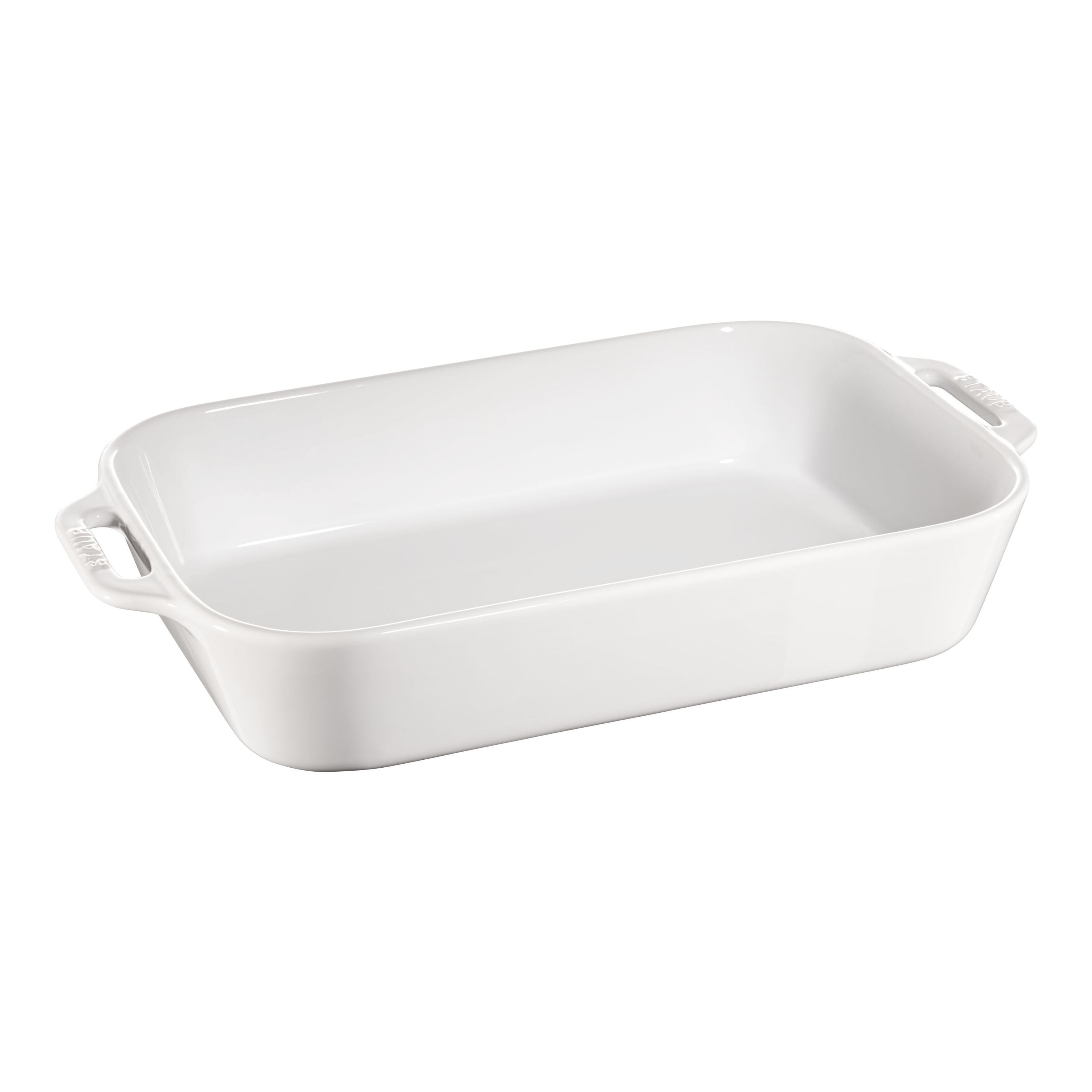 STAUB Ceramique 4.4 L Ceramic Rectangular Oven Dish, White-Bakeware-DECOROLALA