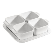 STAUB Ceramique 5 Piece Ceramic Appetiser Set, Pure-White-Pet Accessory-DECOROLALA