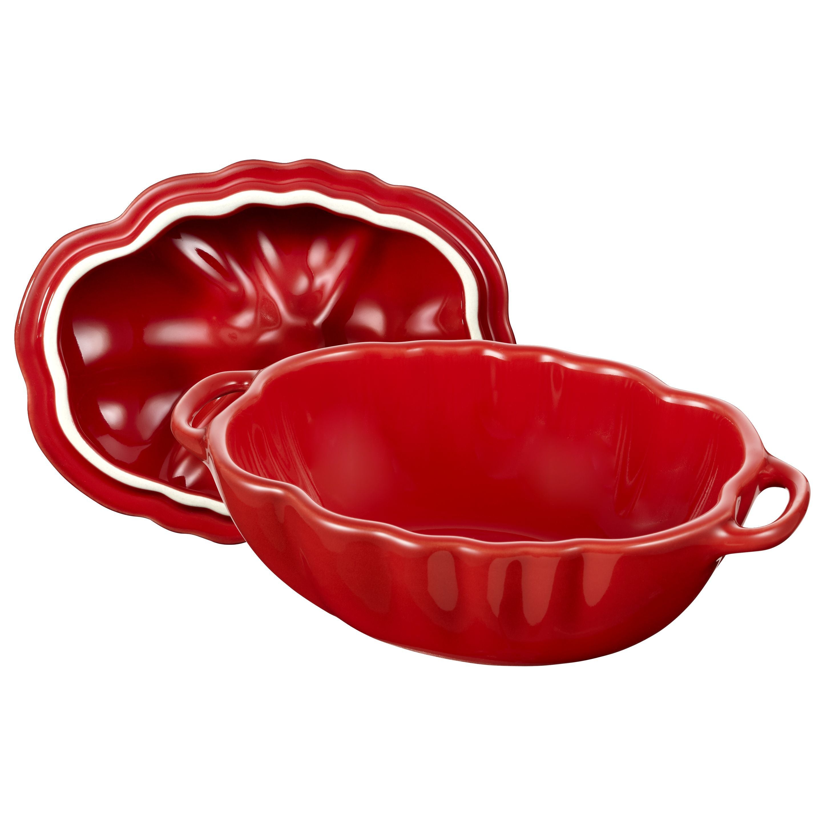 STAUB Ceramique 500 mL Ceramic Tomato Cocotte, Cherry-Cookware-DECOROLALA