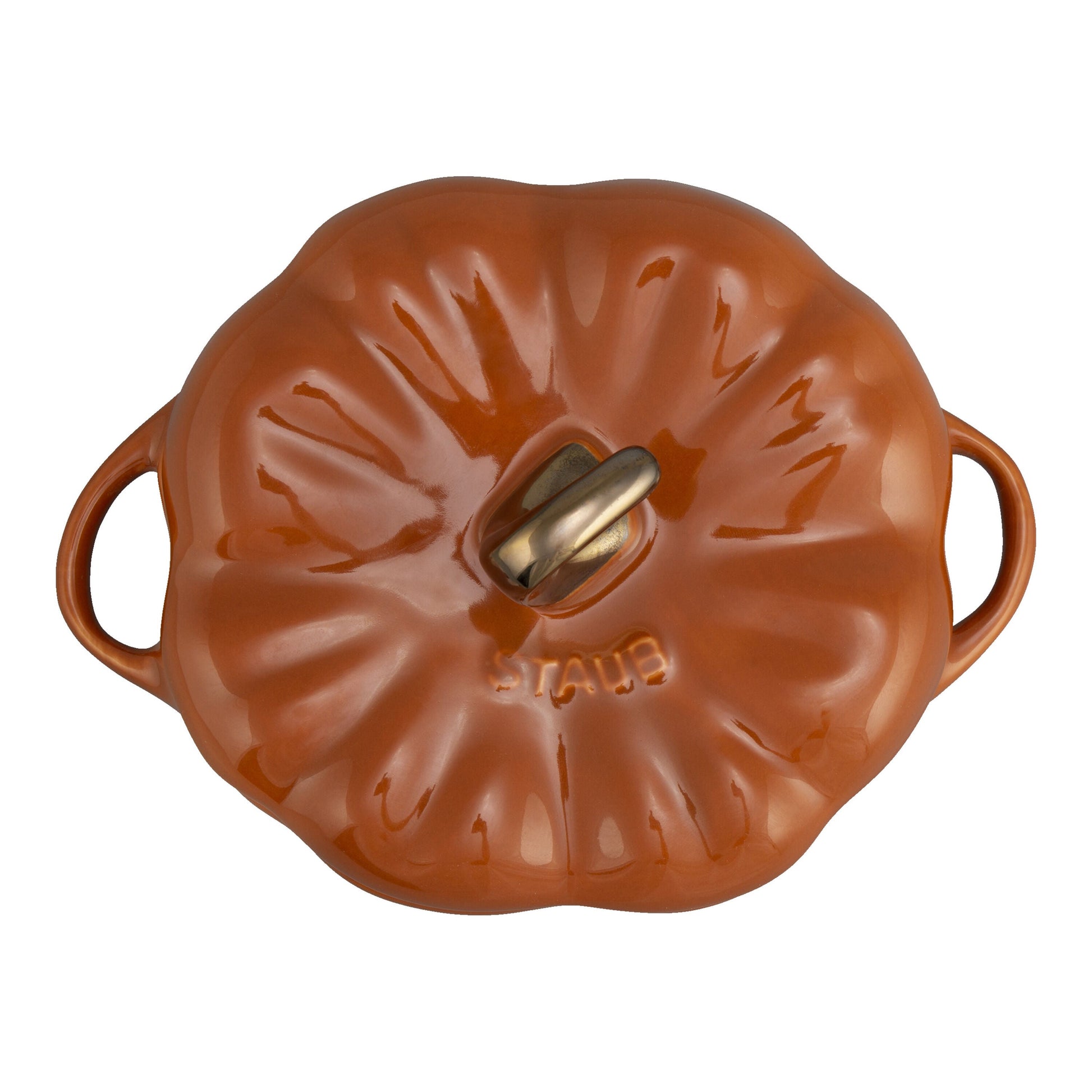 STAUB Ceramique 700 ml Ceramic Pumpkin Cocotte, Cinnamon-Cookware-DECOROLALA