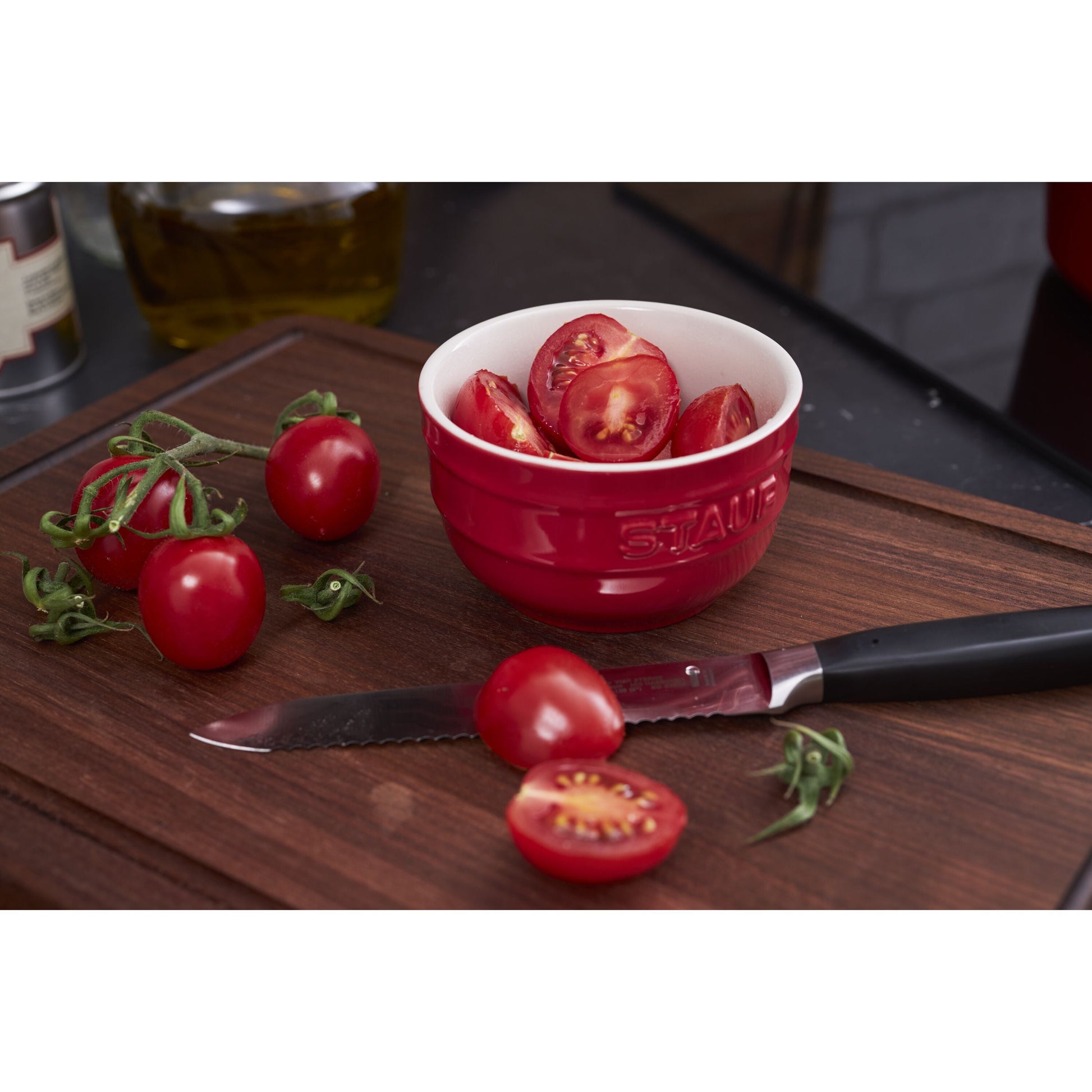 STAUB Ceramique 9 cm / 2 Piece Ceramic Round Ramekin Set, Cherry-Ramekin-DECOROLALA