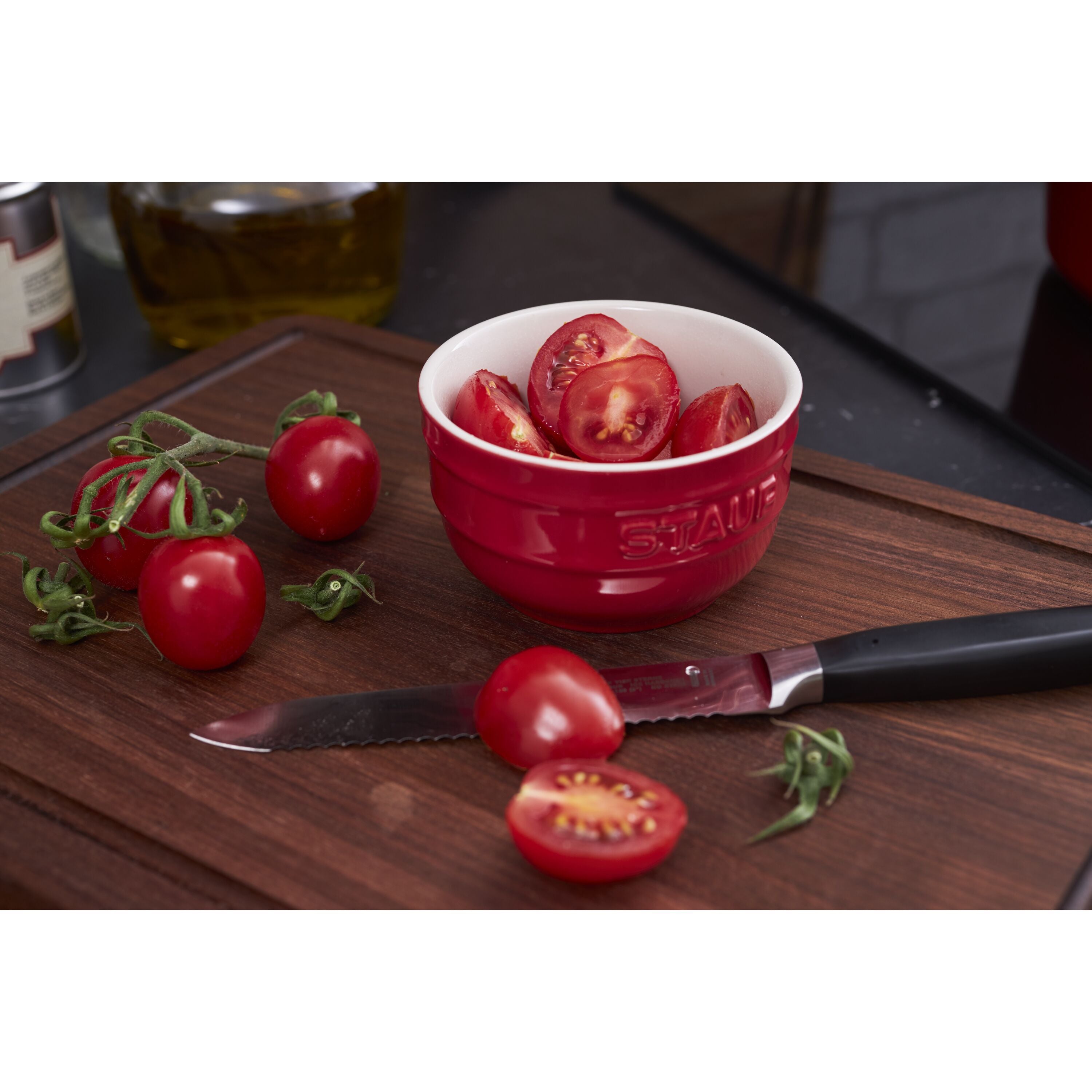STAUB Ceramique 9 cm / 2 Piece Ceramic Round Ramekin Set, Cherry-Ramekin-DECOROLALA