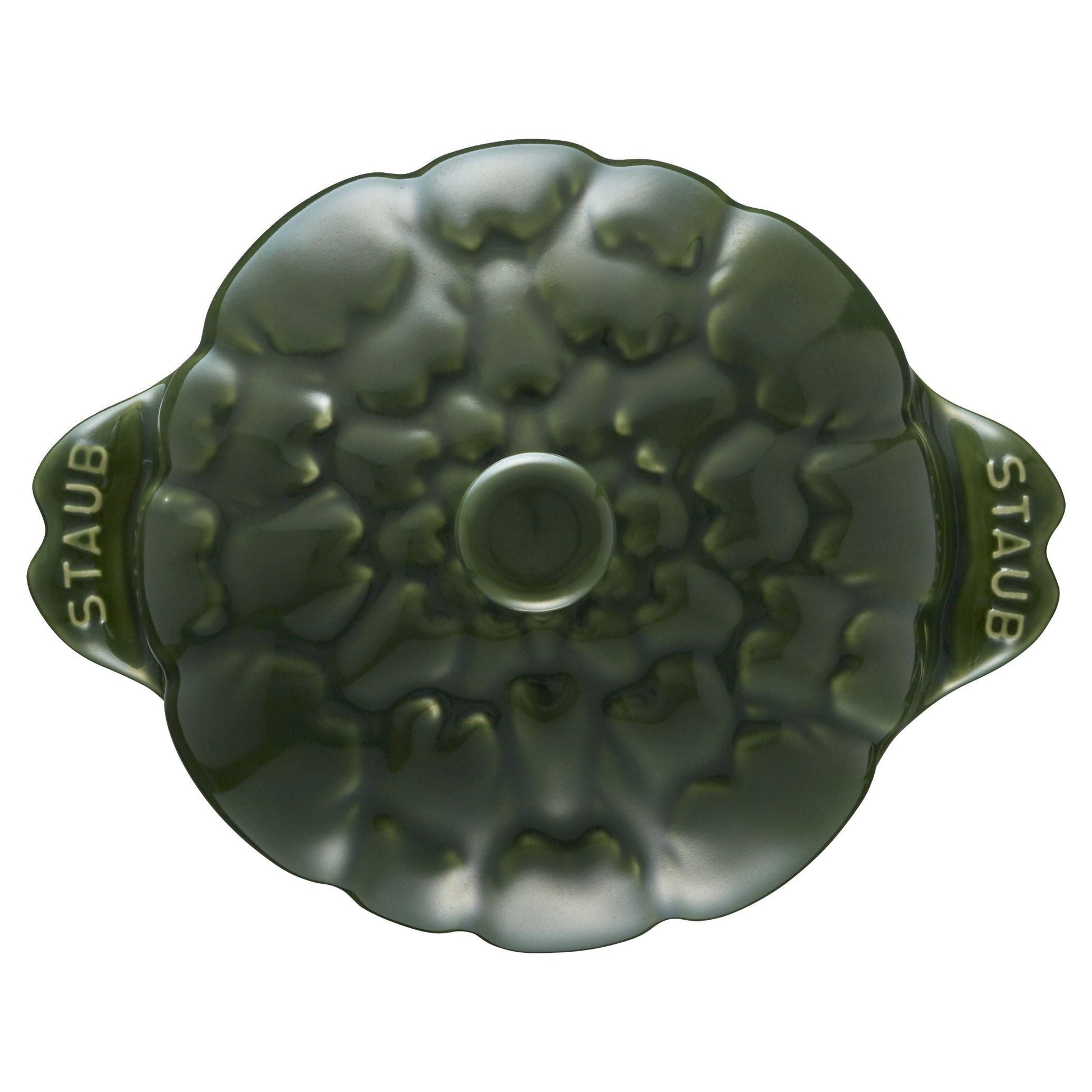 STAUB Ceramique Artichoke Cocotte 450mL Basil-Canvas Print-DECOROLALA