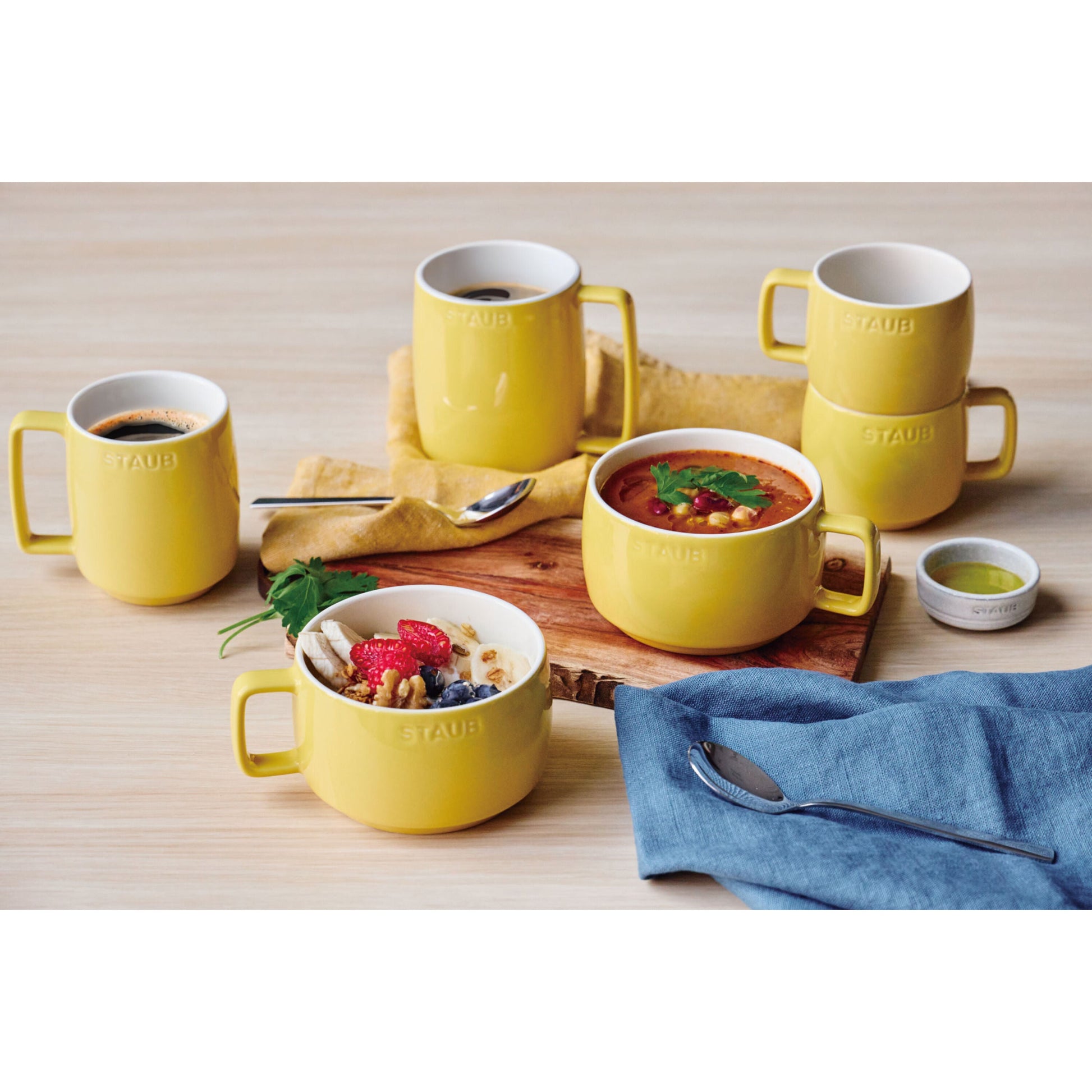 STAUB Ceramique Ceramic Mug, Citron, 500ml-Mug-DECOROLALA