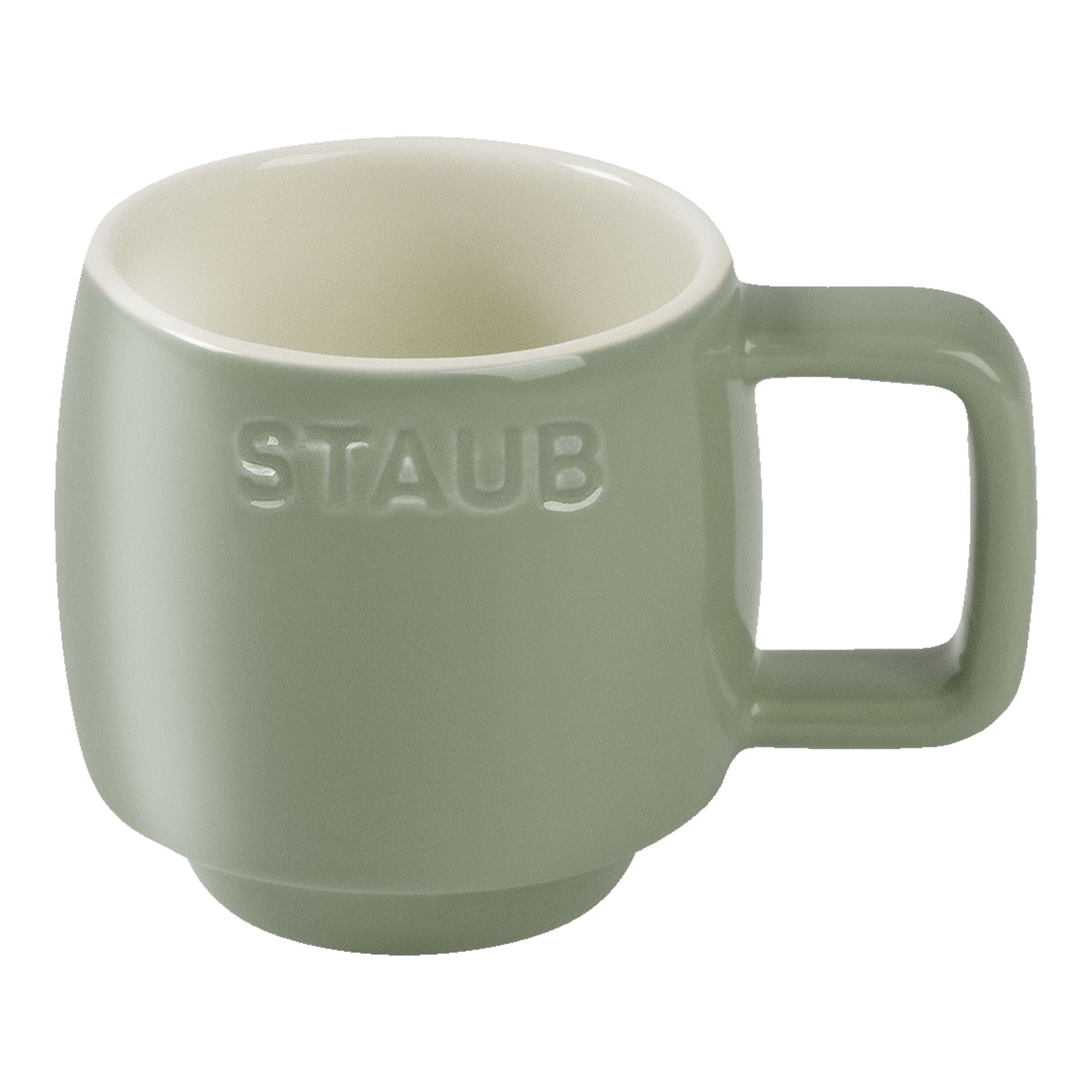 STAUB Ceramique Ceramic Mug, Eucalyptus, 100ml-Mug-DECOROLALA