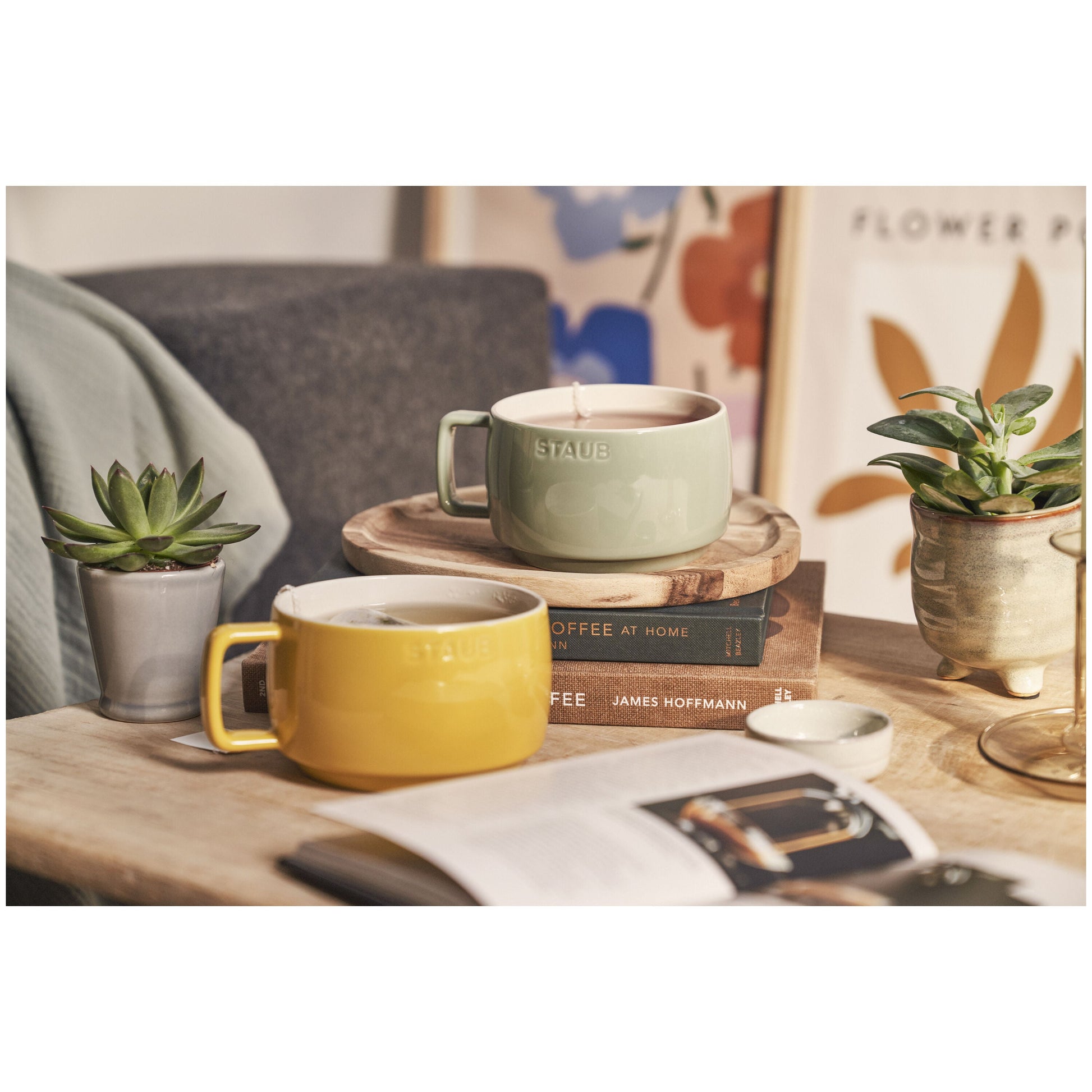 STAUB Ceramique Ceramic Mug, Eucalyptus, 500ml-Mug-DECOROLALA