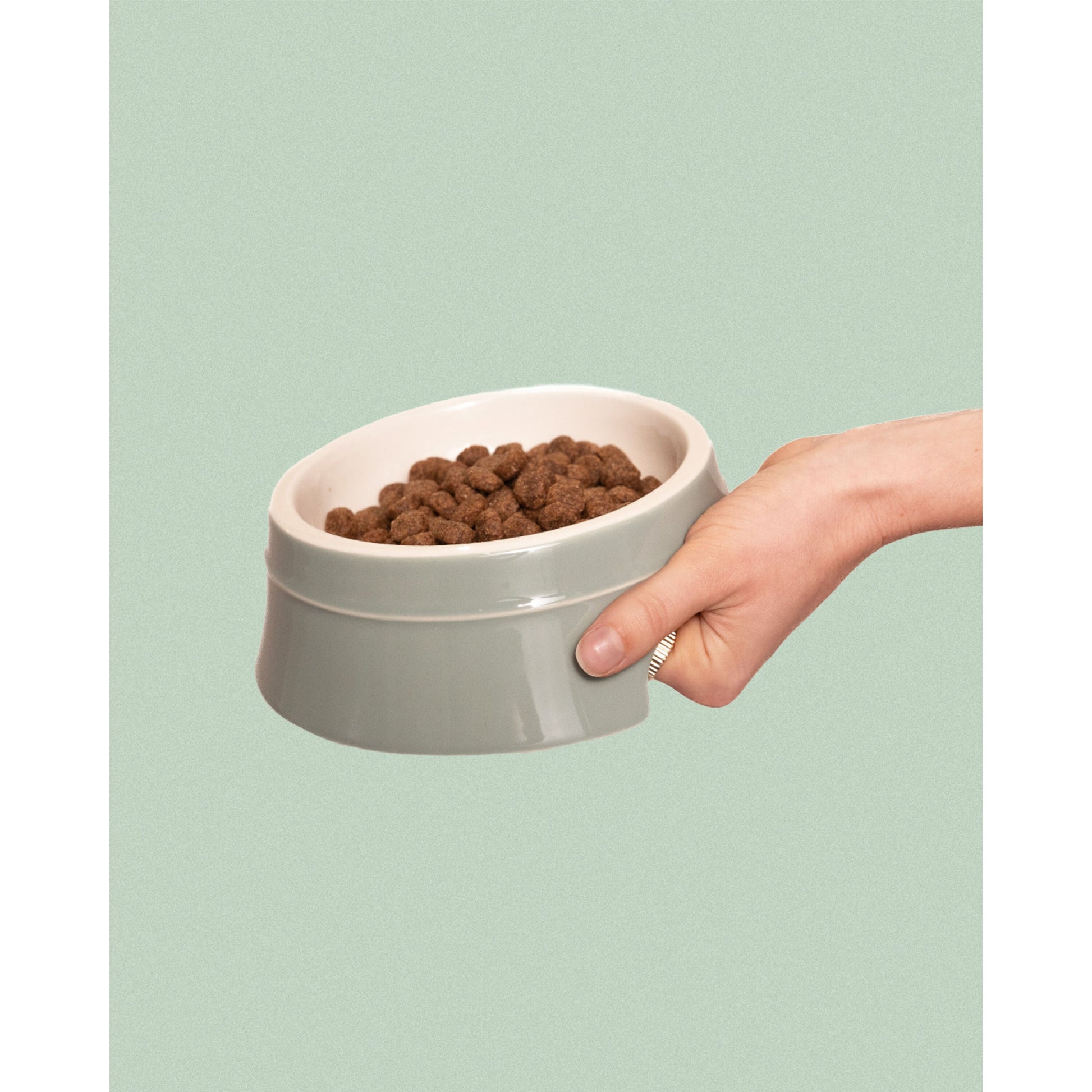 STAUB Ceramique Pet Bowl 400 ml, Ceramic, Eucalyptus-n/a-DECOROLALA