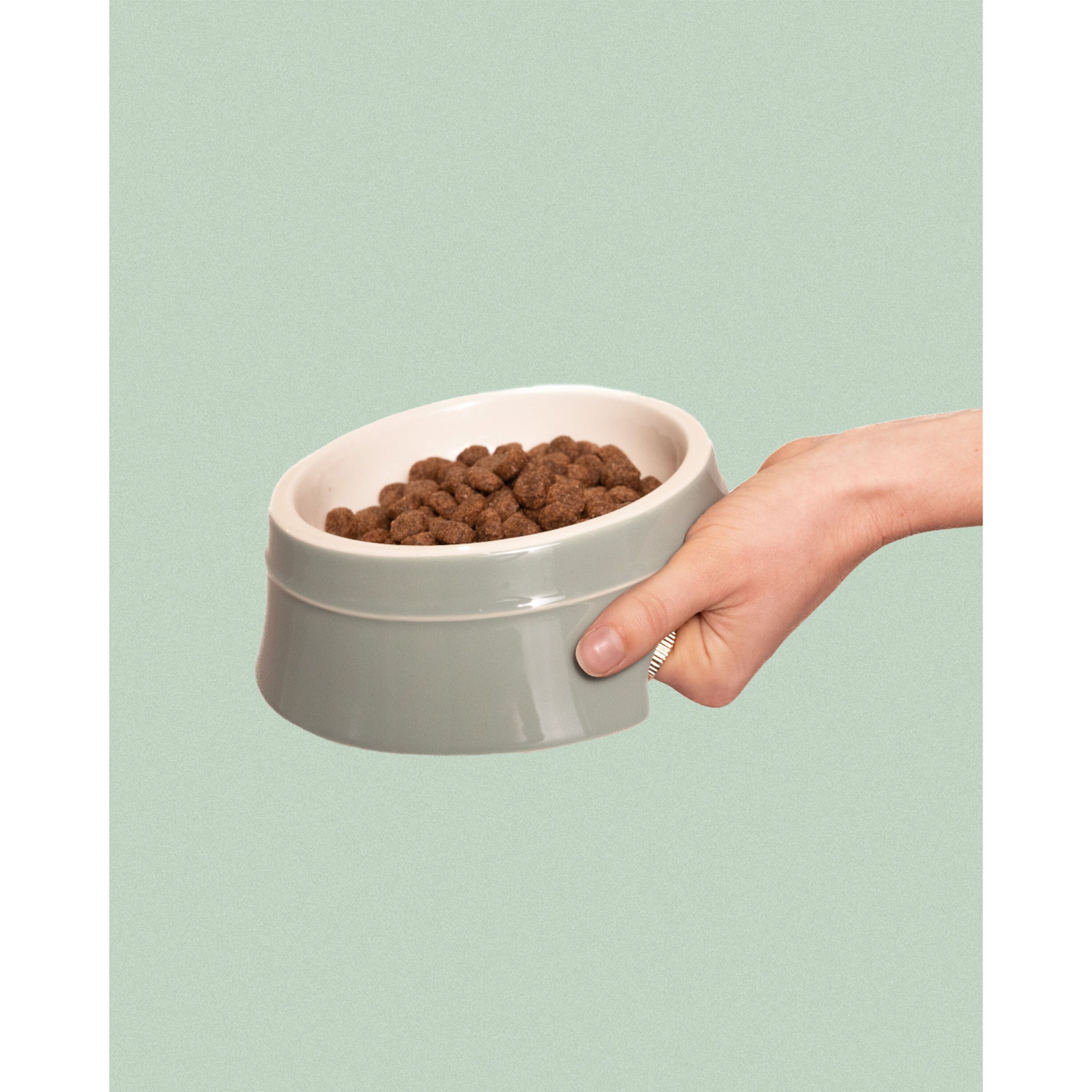 STAUB Ceramique Pet Bowl 400 ml, Ceramic, Eucalyptus-n/a-DECOROLALA