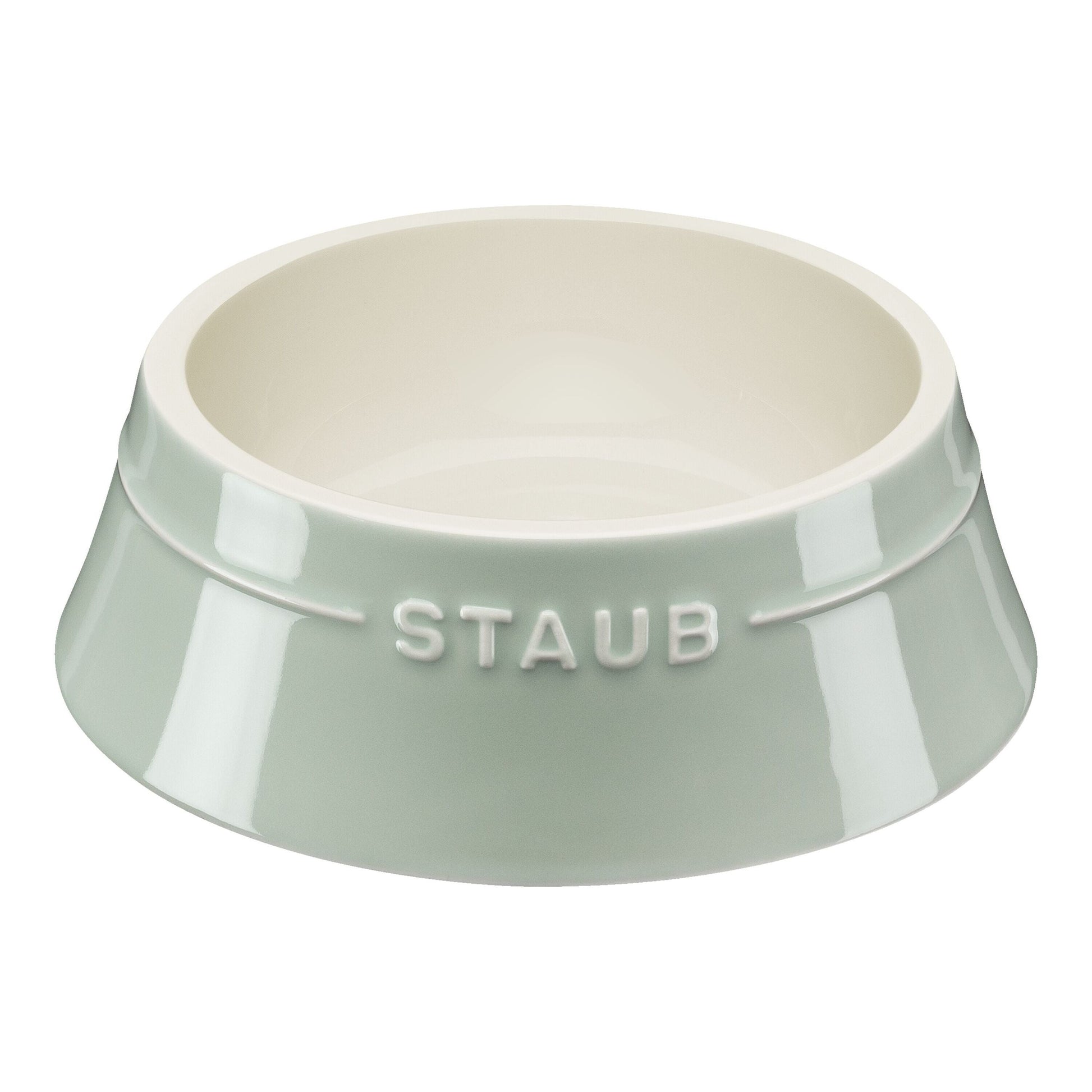 STAUB Ceramique Pet Bowl 400 ml, Ceramic, Eucalyptus-n/a-DECOROLALA