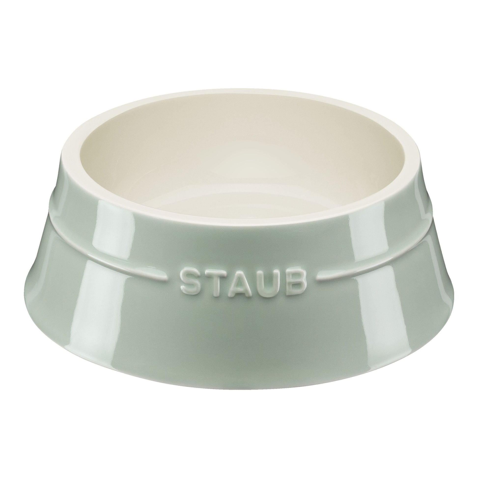 STAUB Ceramique Pet Bowl 800 ml, Ceramic, Eucalyptus-n/a-DECOROLALA