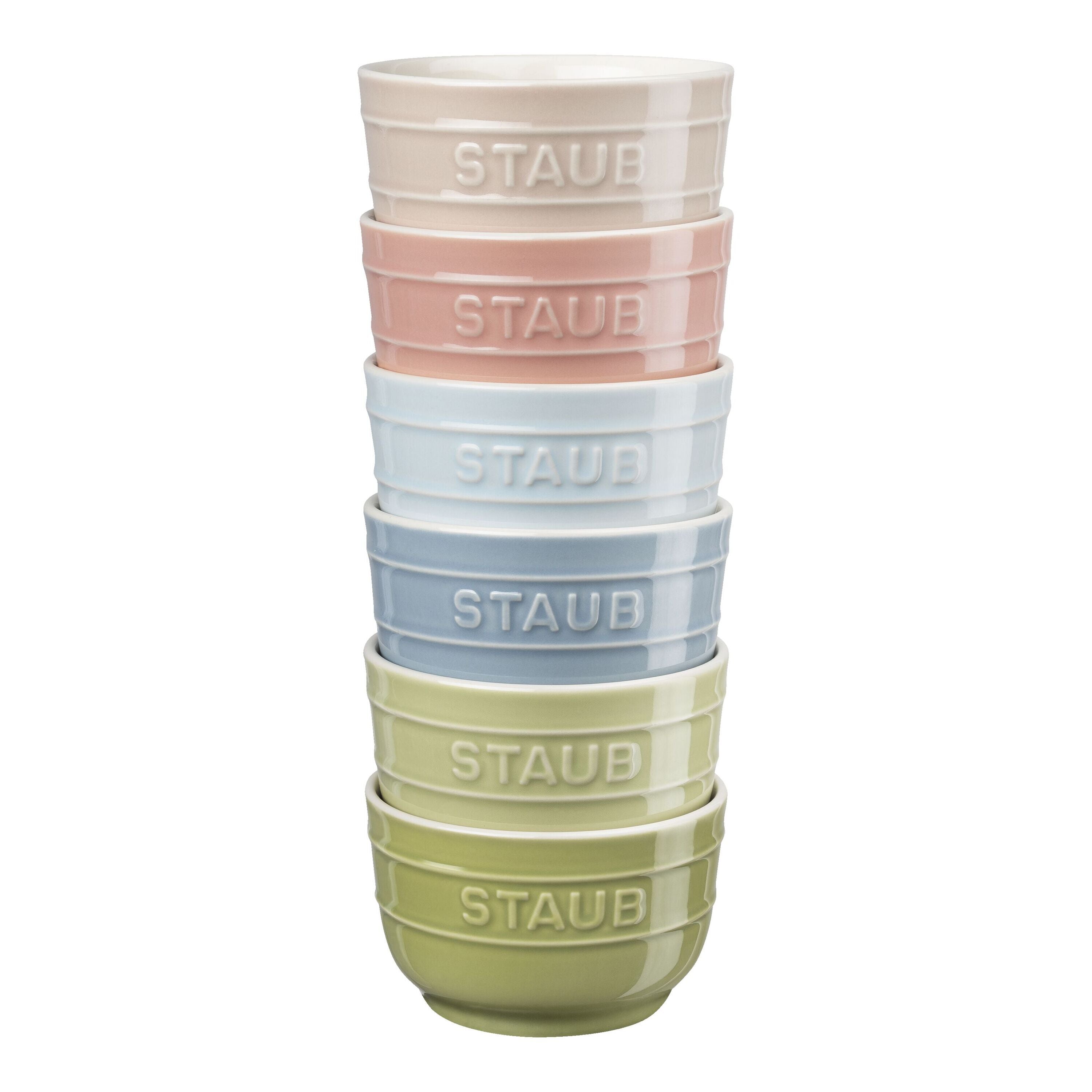 STAUB Ceramique Ramekin Set - 9cm Mixed Colours-DECOROLALA