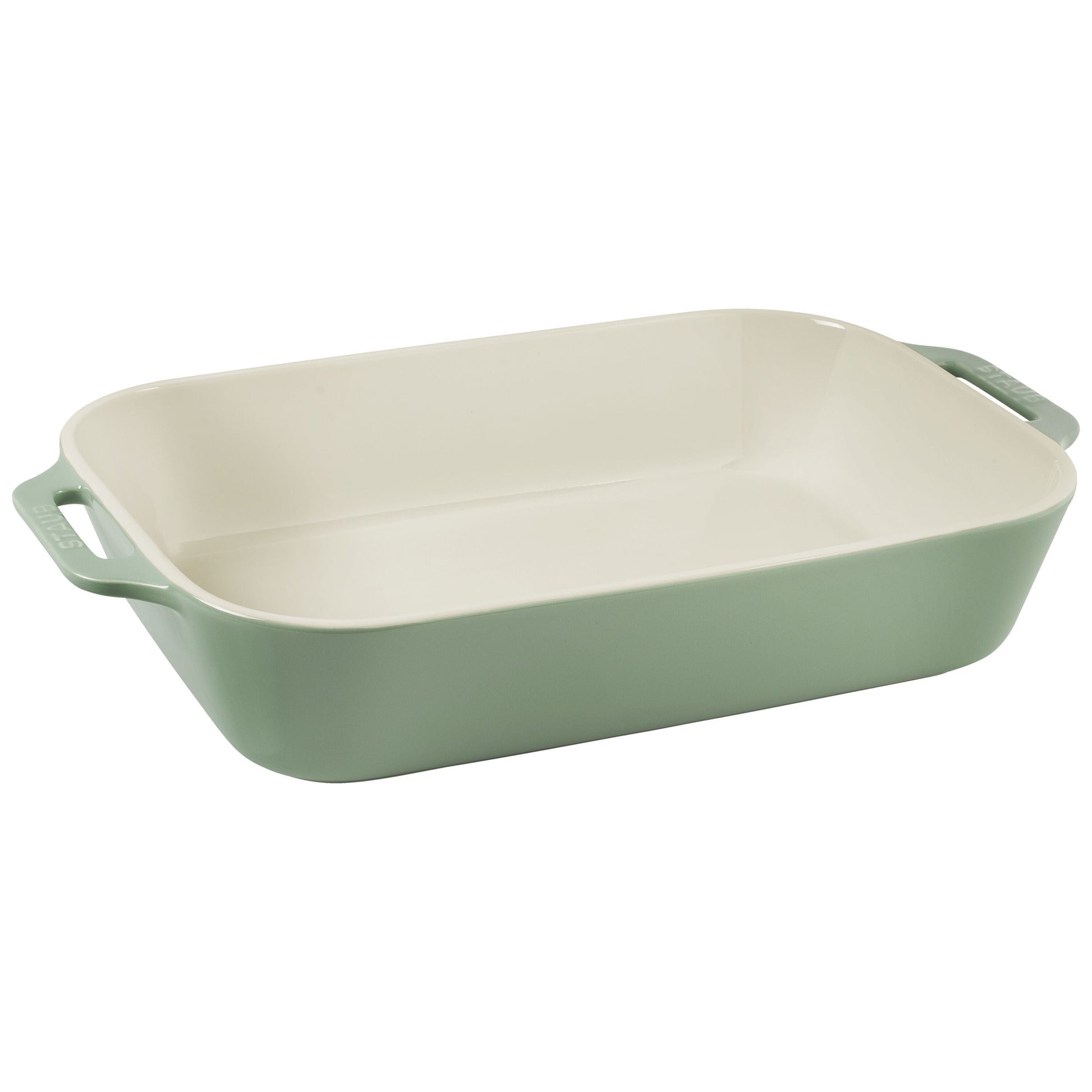 STAUB Ceramique Rectangular Baking Dish Set Eucalyptus 3 Piece-Bakeware Set-DECOROLALA