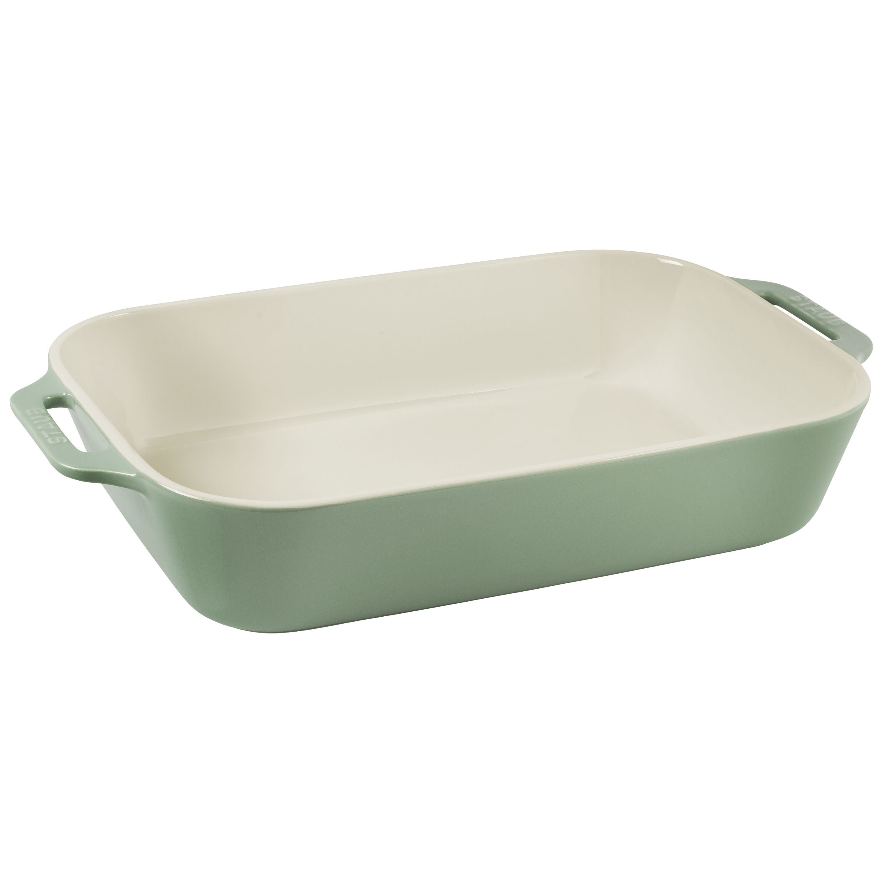 STAUB Ceramique Rectangular Baking Dish Set Eucalyptus 3 Piece-Bakeware Set-DECOROLALA