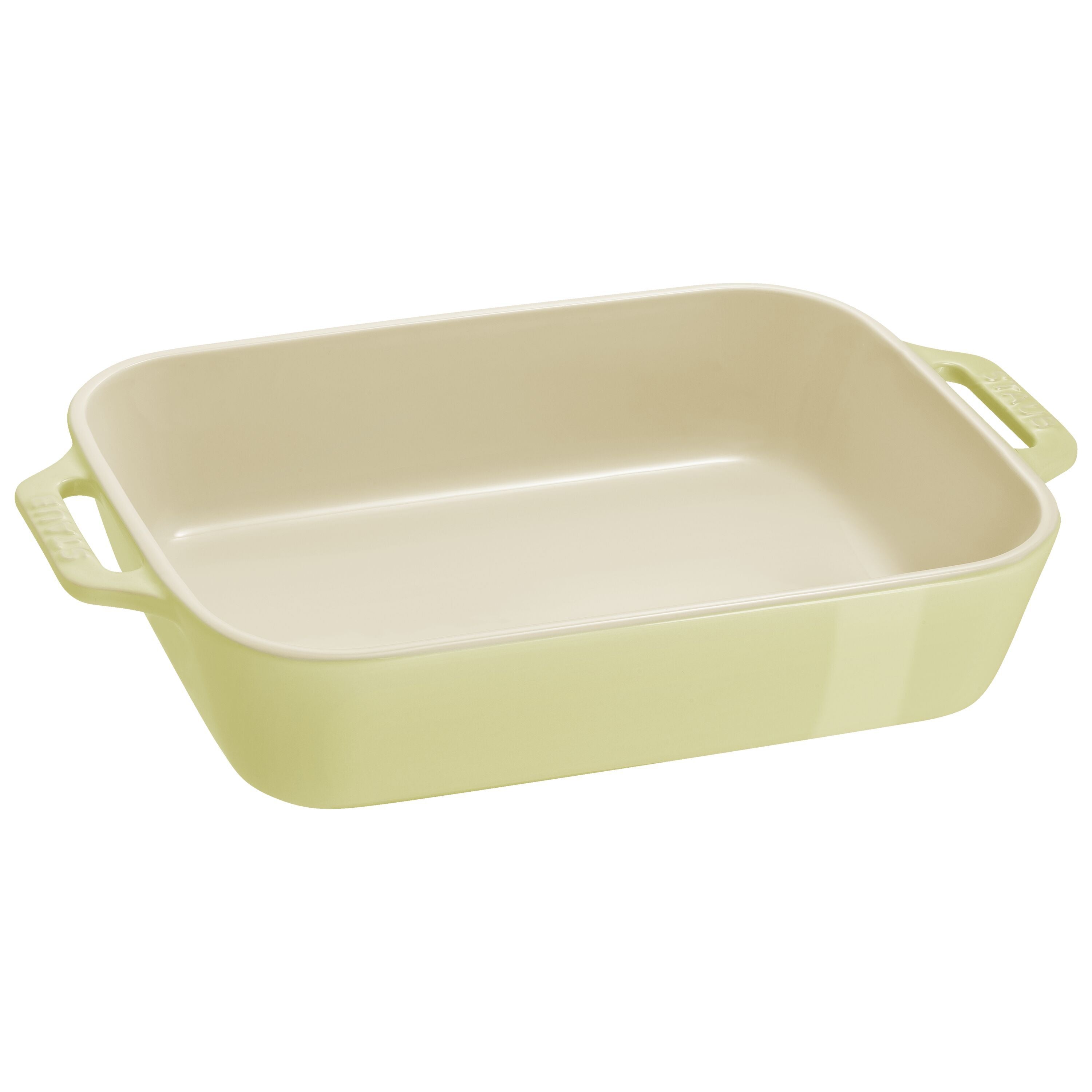STAUB Ceramique Rectangular Baking Dish Set Light Green 2 Piece-Bakeware Set-DECOROLALA