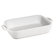 STAUB Ceramique Rectangular Oven Dish 1L White-Bakeware-DECOROLALA