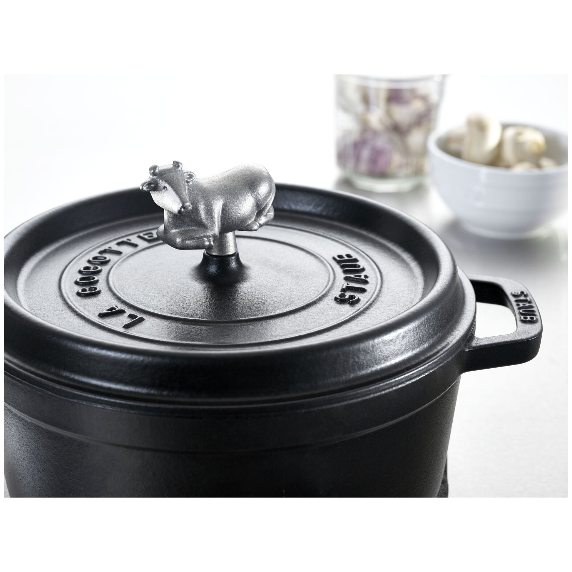 STAUB Cow Lid Knob - Stainless Steel-Pot-DECOROLALA