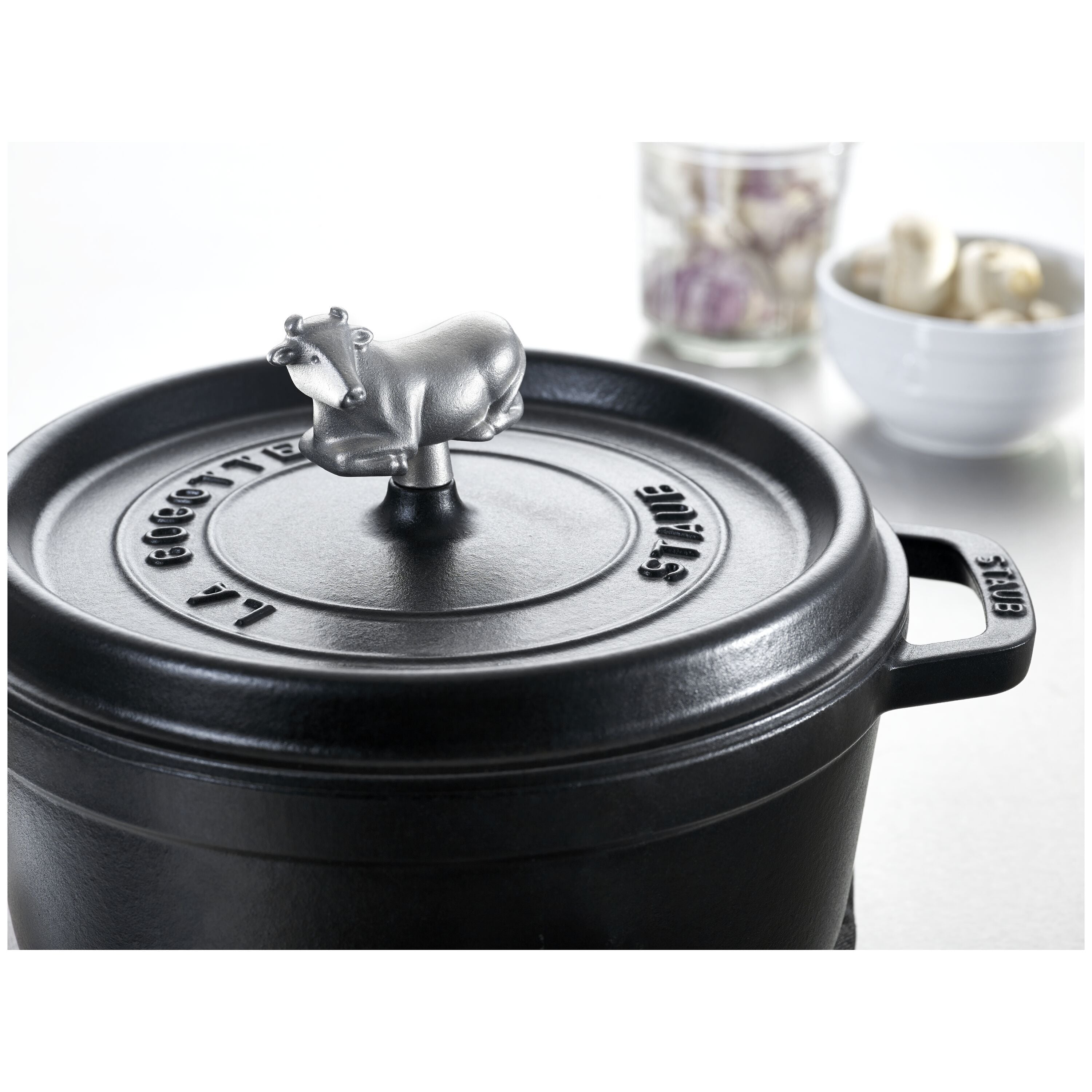 STAUB Cow Lid Knob - Stainless Steel-Pot-DECOROLALA