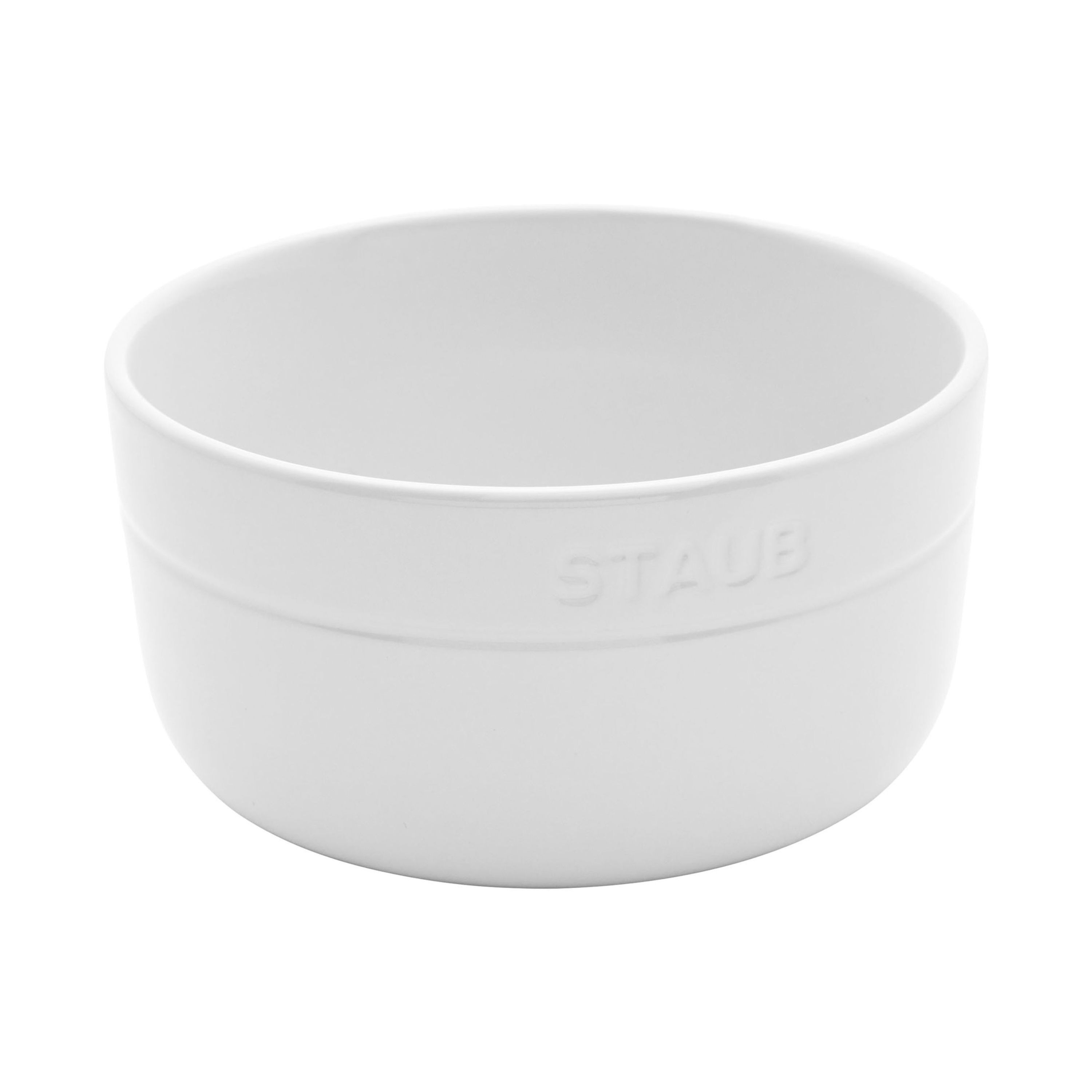 STAUB Dining Line 4 Piece Ceramic Bowl Set, White-Dinnerware-DECOROLALA