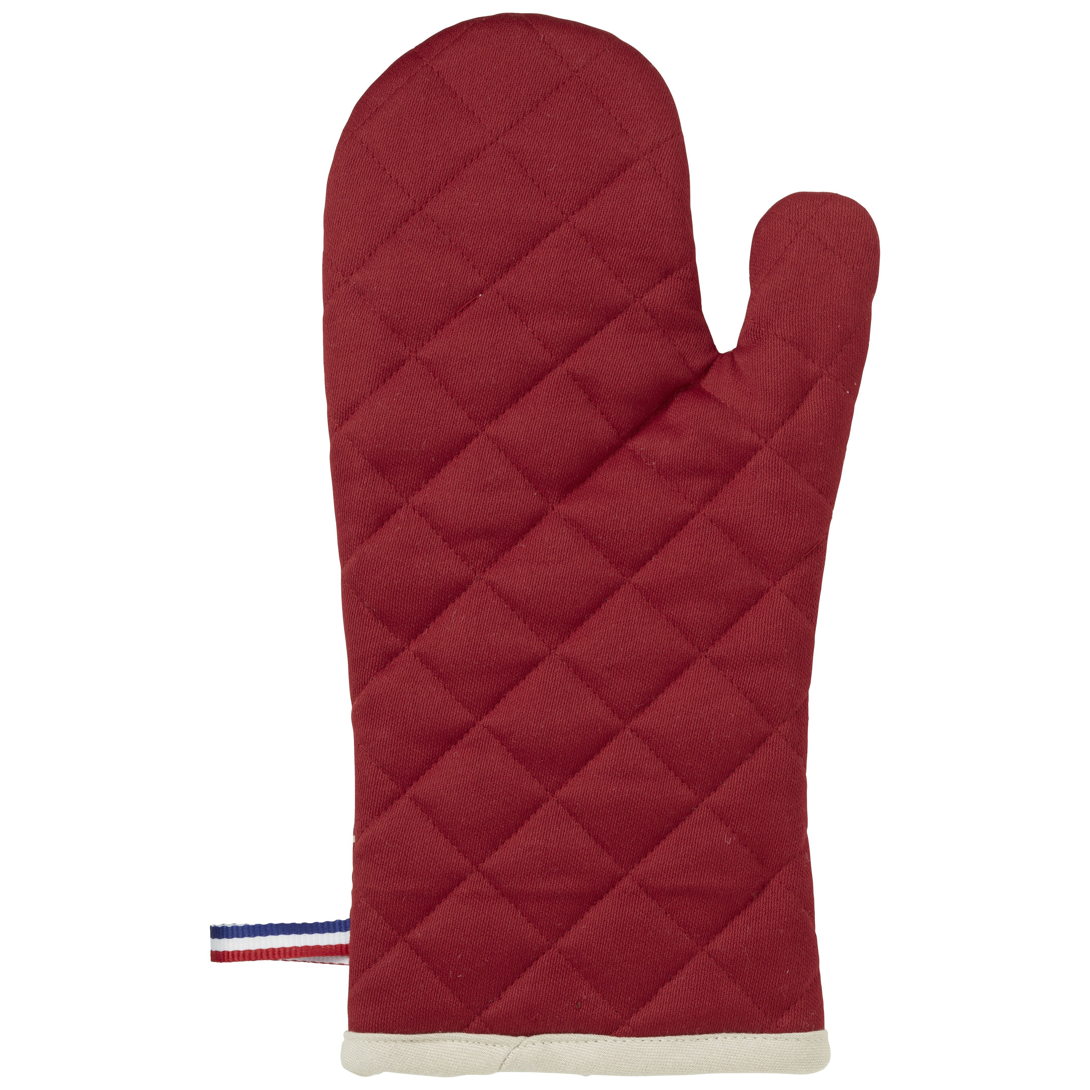 STAUB French Line 2 Piece Cotton Oven Glove Set, Cherry-Oven Mitt-DECOROLALA