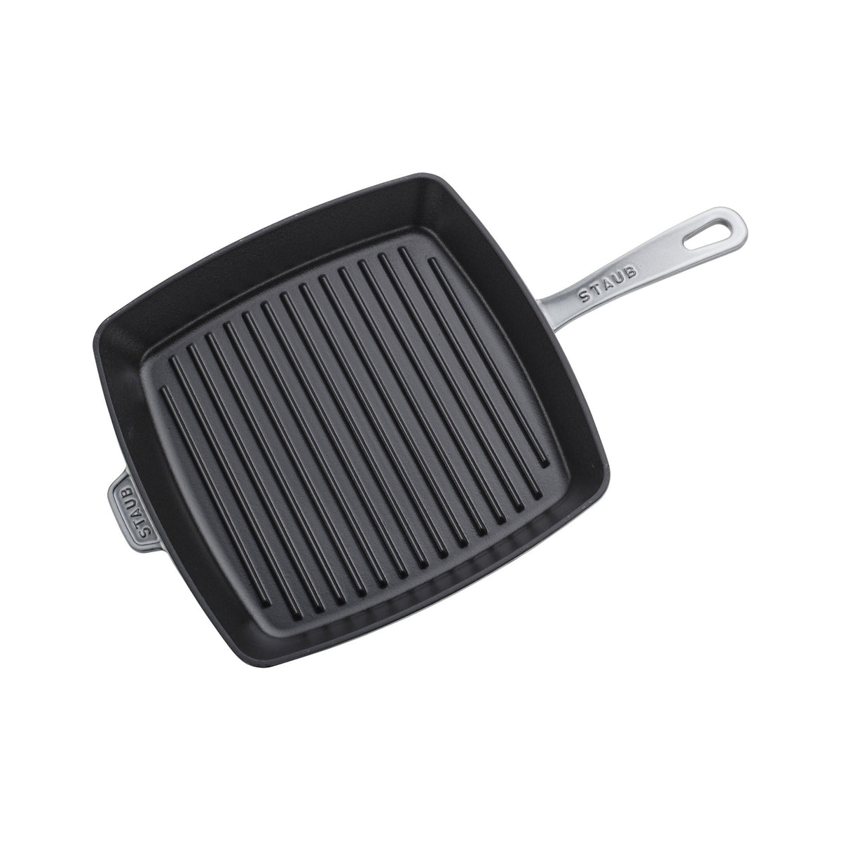 STAUB Grill Pans 30 cm Cast Iron Square American Grill, Graphite-Grey (Visual Imperfections - B STOCK)-n/a-DECOROLALA