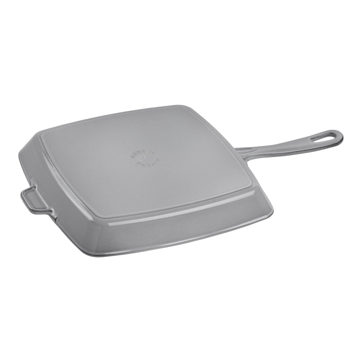 STAUB Grill Pans 30 cm Cast Iron Square American Grill, Graphite-Grey (Visual Imperfections - B STOCK)-n/a-DECOROLALA