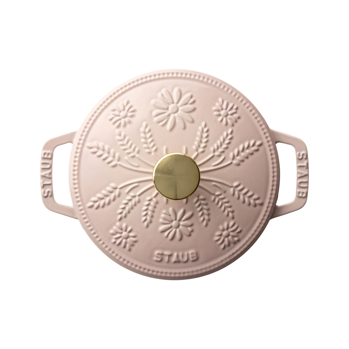 STAUB La Cocotte 1.1 L Cast Iron Round French Oven Marguerite, Sorbet Rose-1