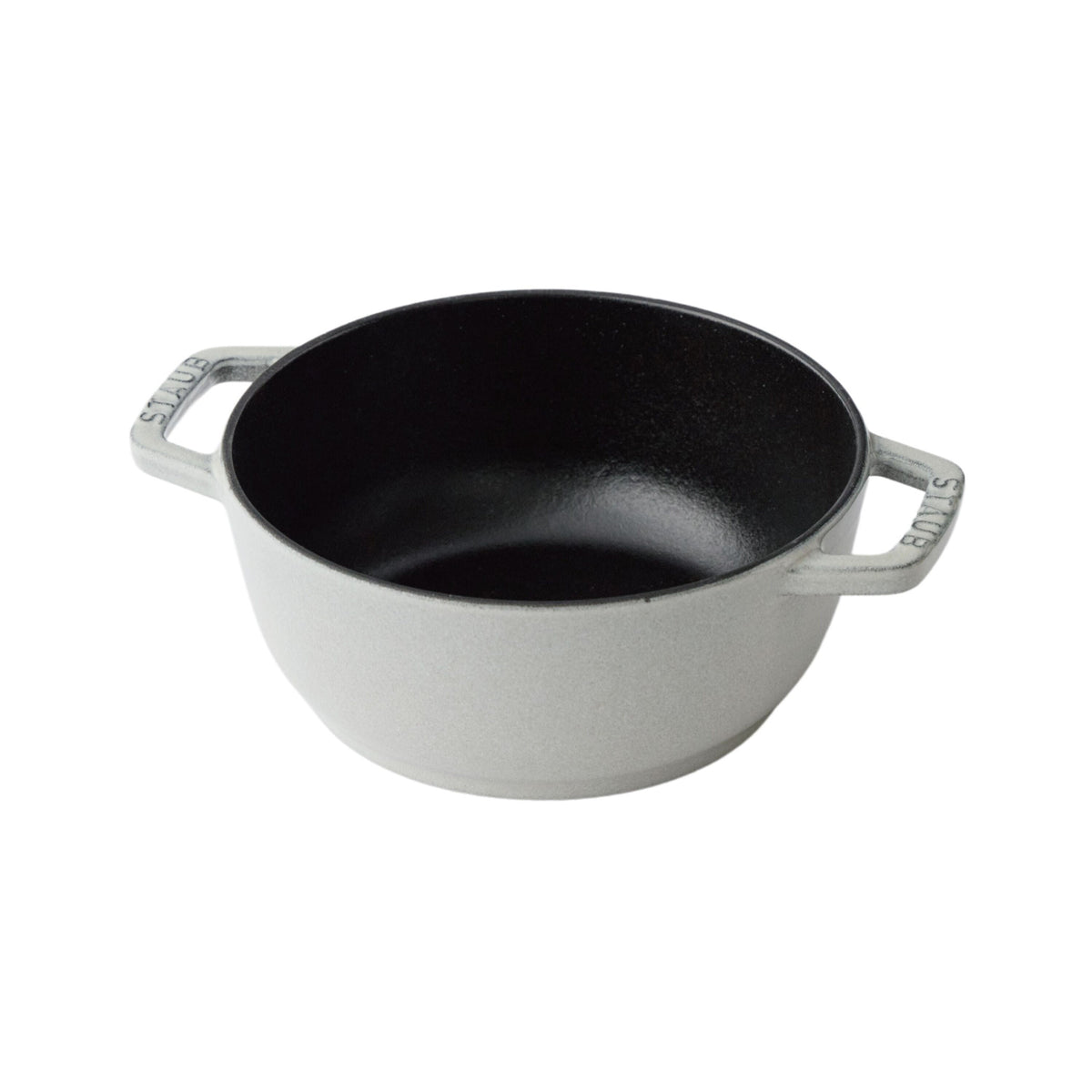 STAUB La Cocotte 1.1 L Cast Iron Round French Oven Marguerite, White Truffle-n/a-DECOROLALA
