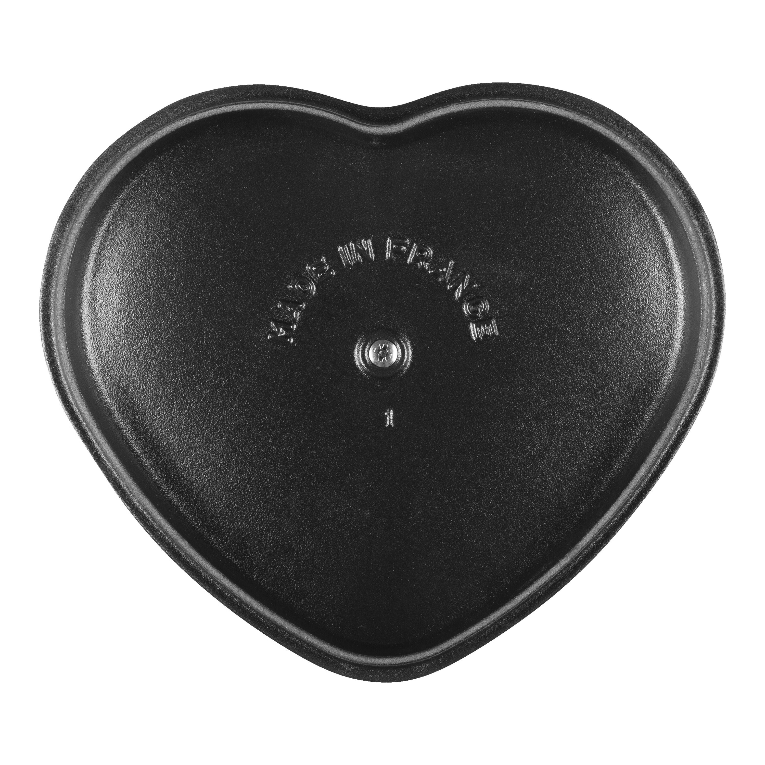 STAUB La Cocotte 1.75 L Cast Iron Heart Cocotte, Cherry-Canvas Print-DECOROLALA
