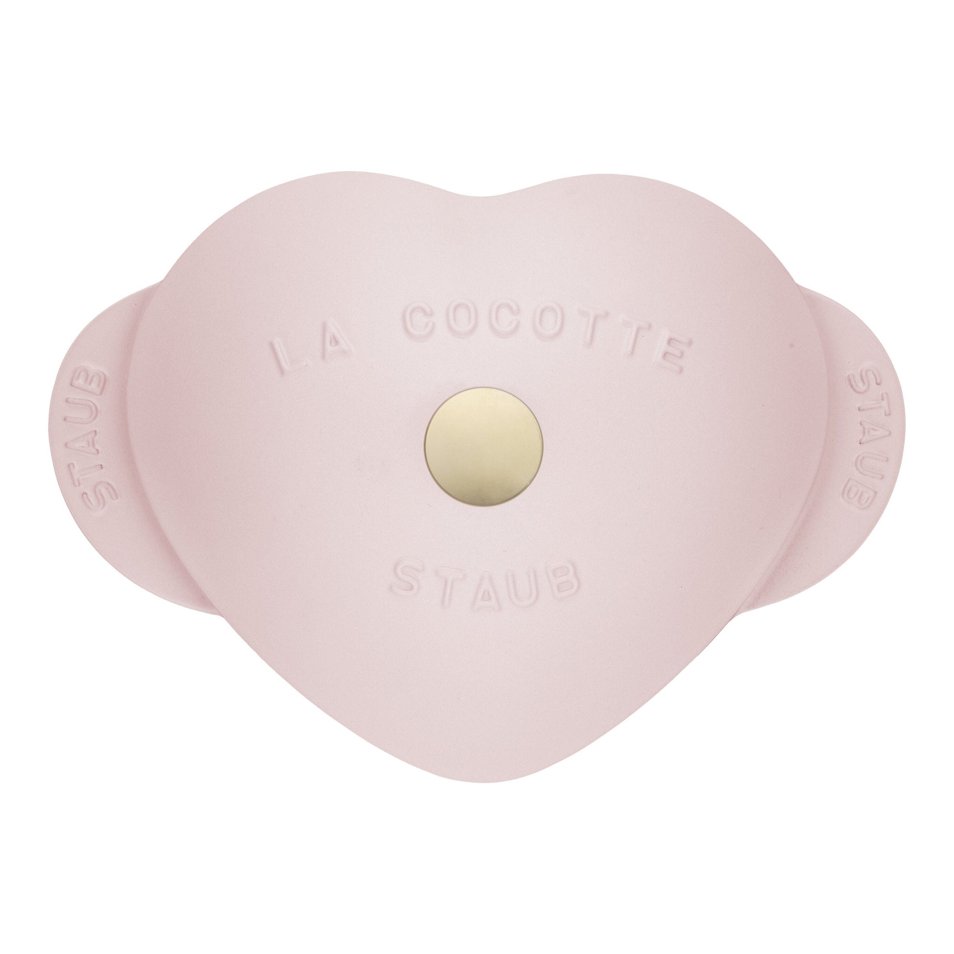 STAUB La Cocotte 1.75 L Cast Iron Heart Cocotte, Sorbet Rose-Canvas Print-DECOROLALA