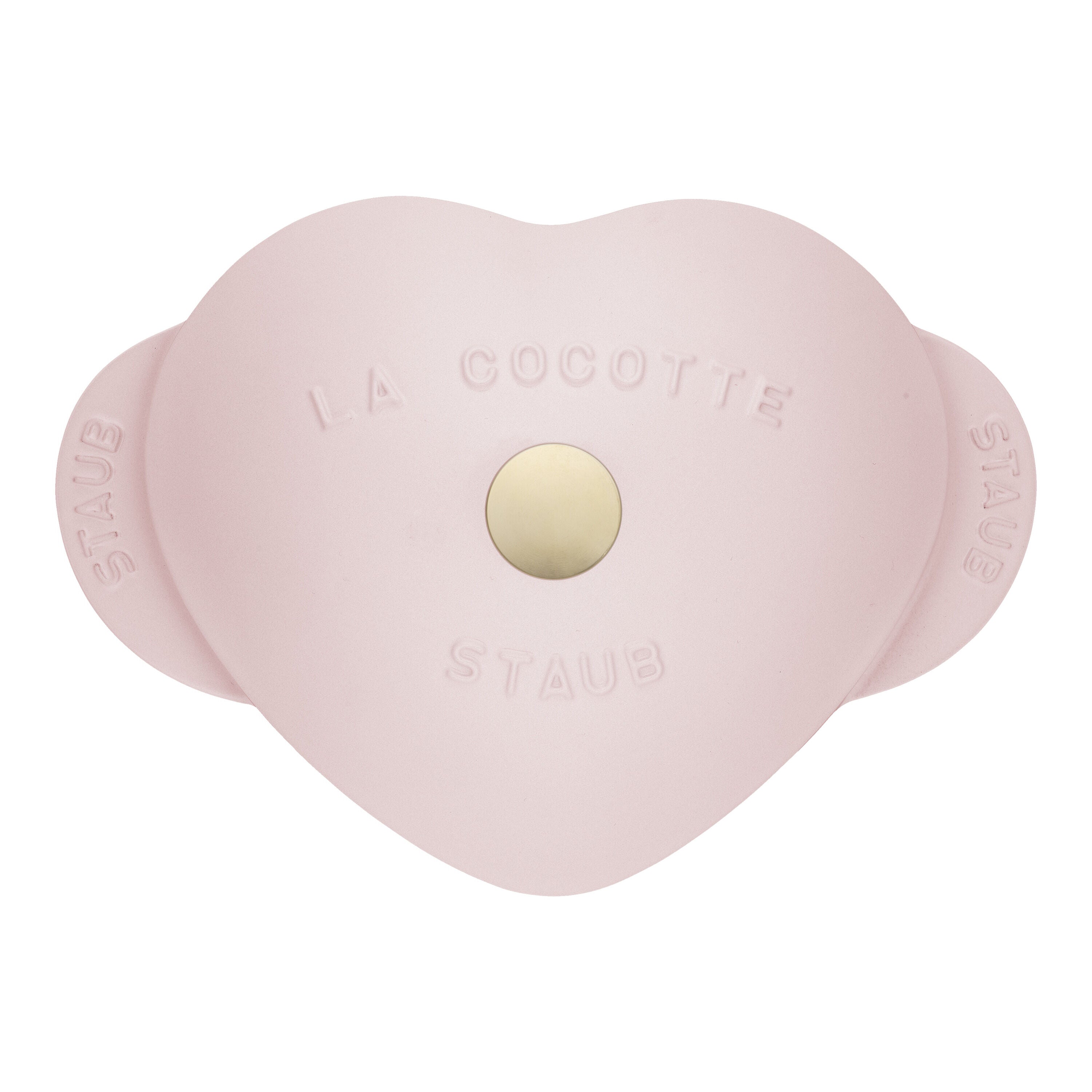 STAUB La Cocotte 1.75 L Cast Iron Heart Cocotte, Sorbet Rose-Canvas Print-DECOROLALA