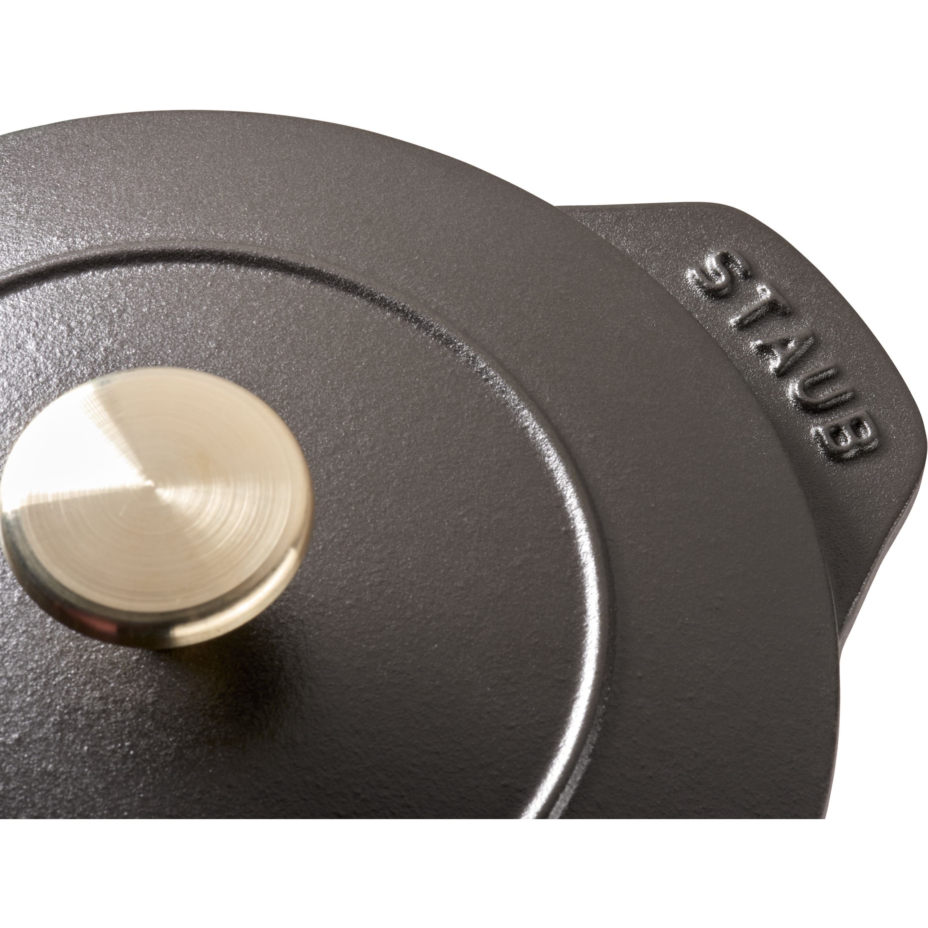 STAUB La Cocotte 1.75 L Cast Iron Round Rice Cocotte, Black-Cookware-DECOROLALA