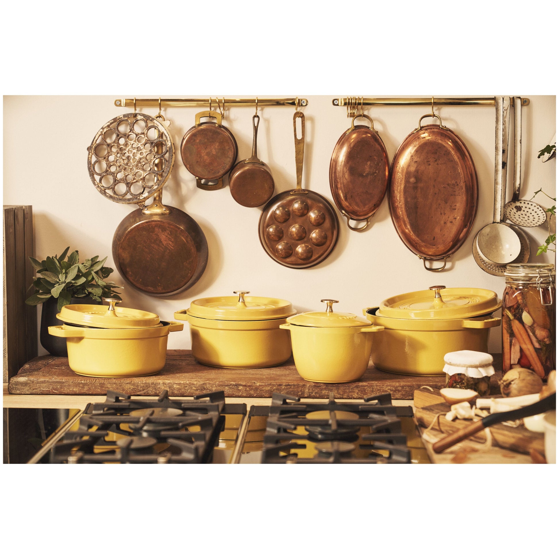 STAUB La Cocotte 1.75 L Cast Iron Round Rice Cocotte, Citron-Cookware-DECOROLALA