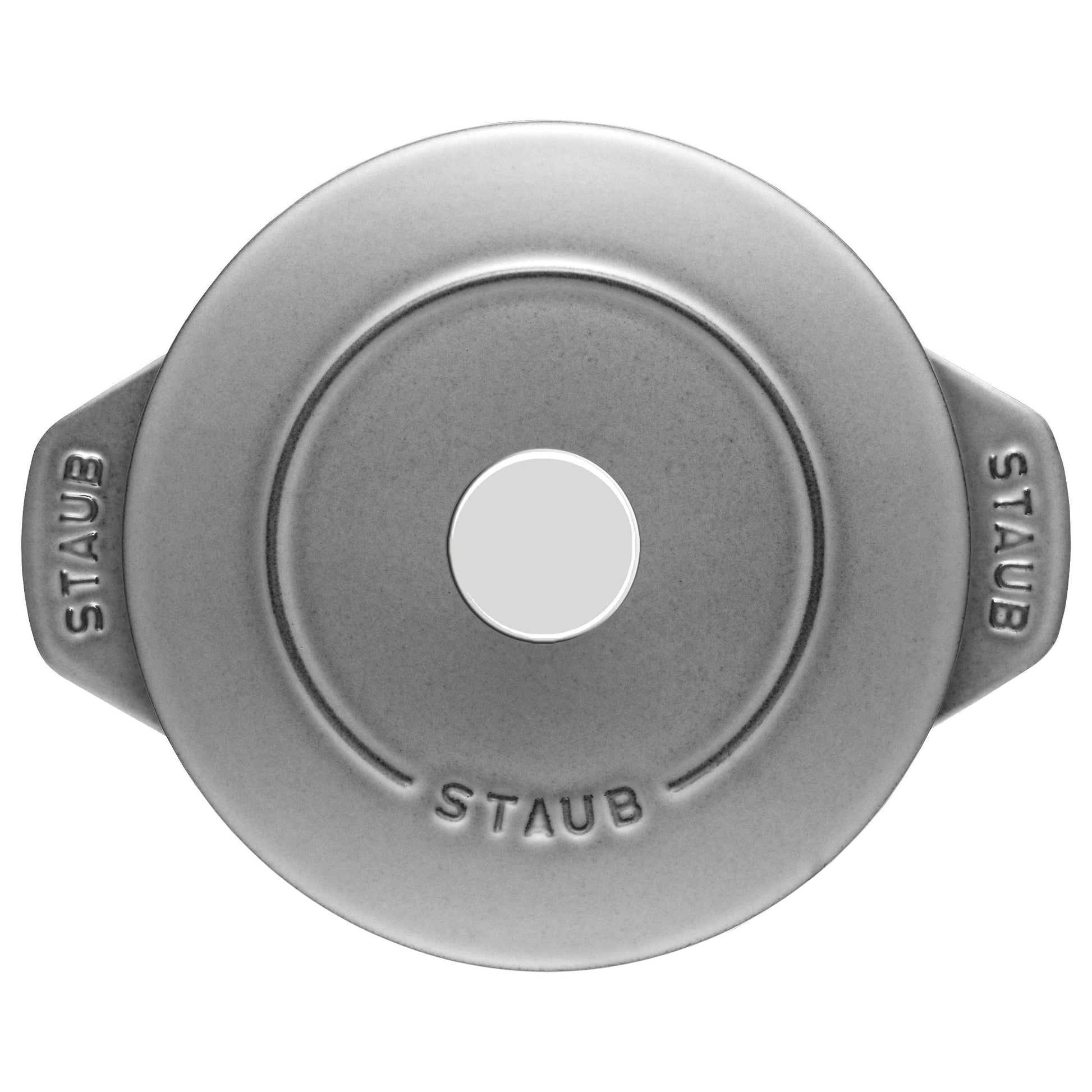 STAUB La Cocotte 1.75 L Cast Iron Round Rice Cocotte, Graphite-Grey-Cookware-DECOROLALA