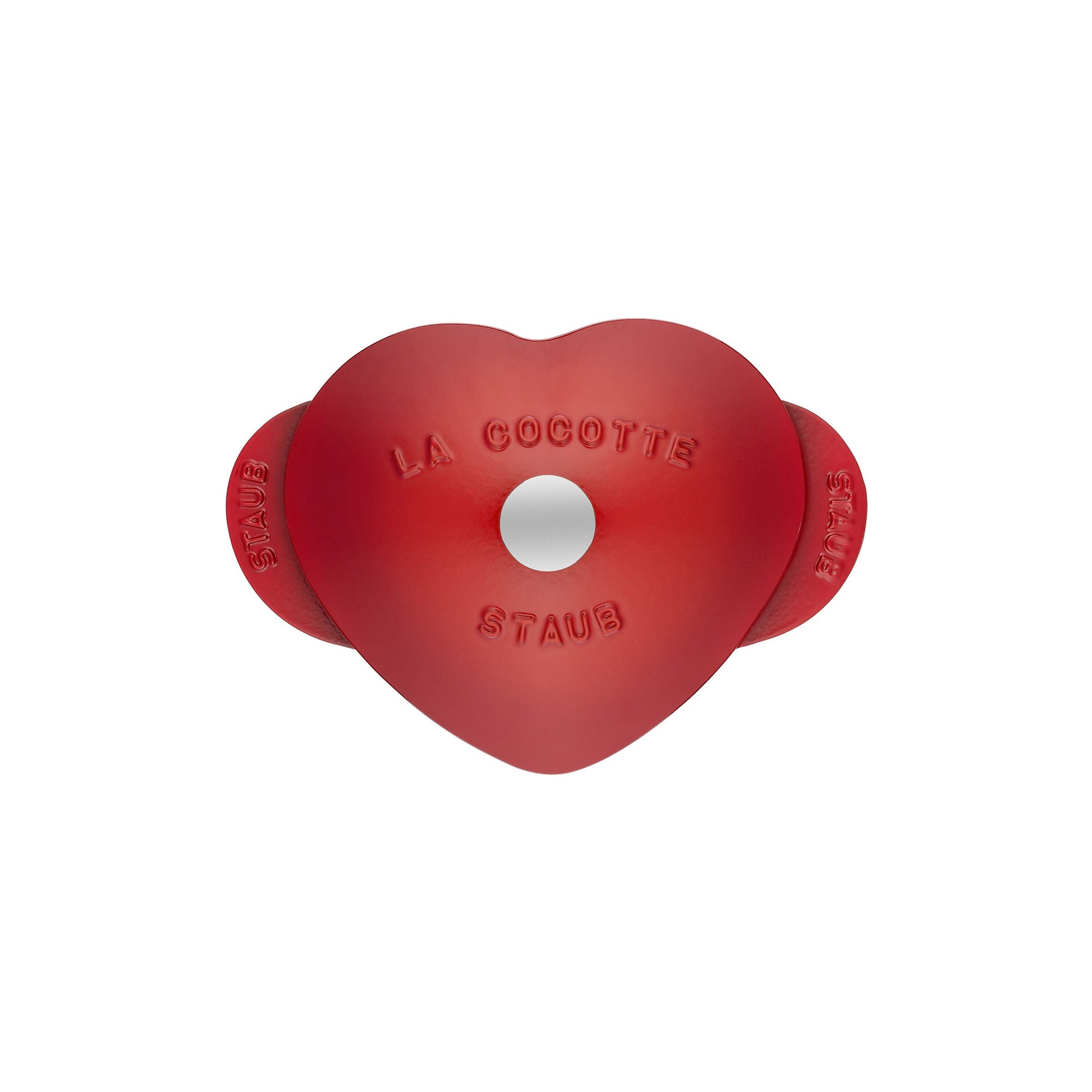 STAUB La Cocotte 1.75L Cast Iron Heart - Cherry-Canvas Print-DECOROLALA