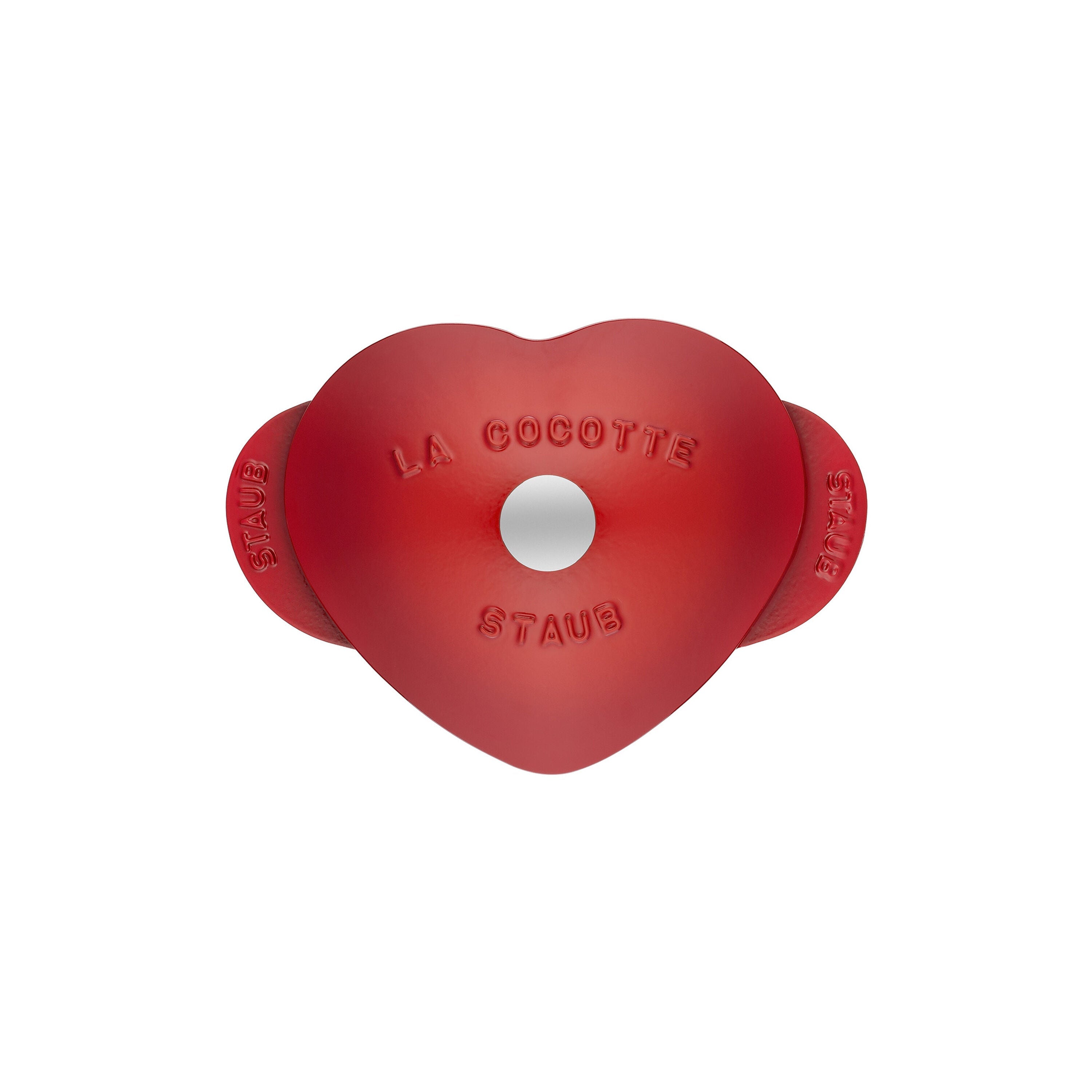 STAUB La Cocotte 1.75L Cast Iron Heart - Cherry-Canvas Print-DECOROLALA