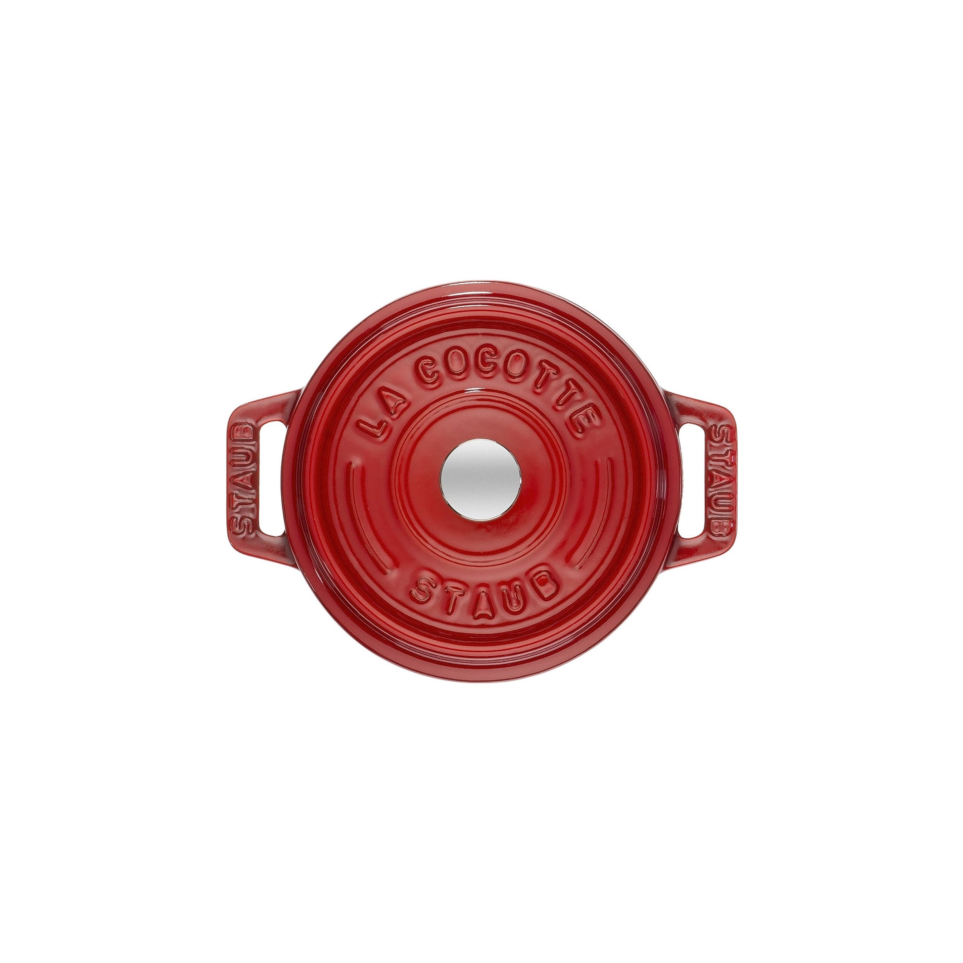 STAUB La Cocotte 250 mL Cast Iron Round Mini Cocotte, Cherry-Cookware-DECOROLALA